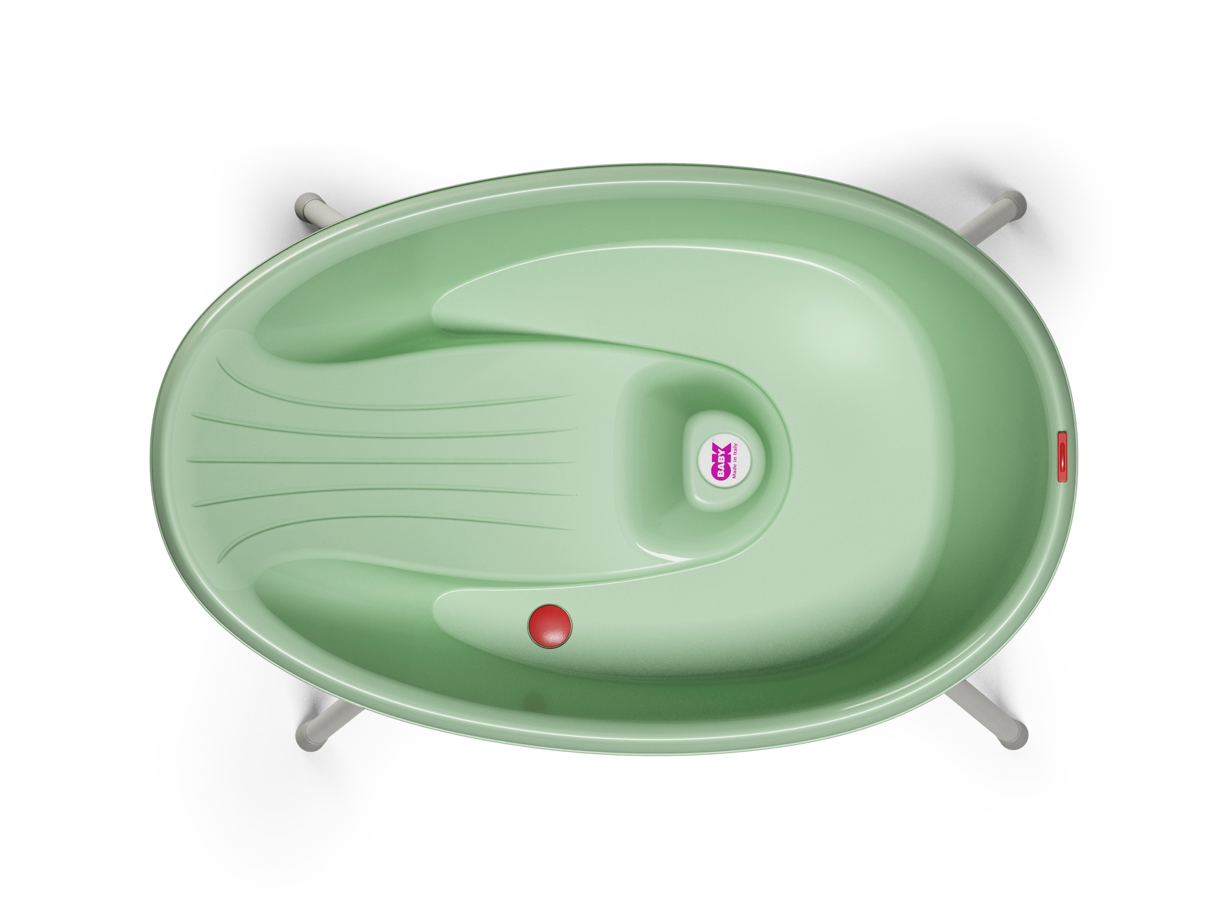 Комплект Бебешка вана и стойка Бела зелена