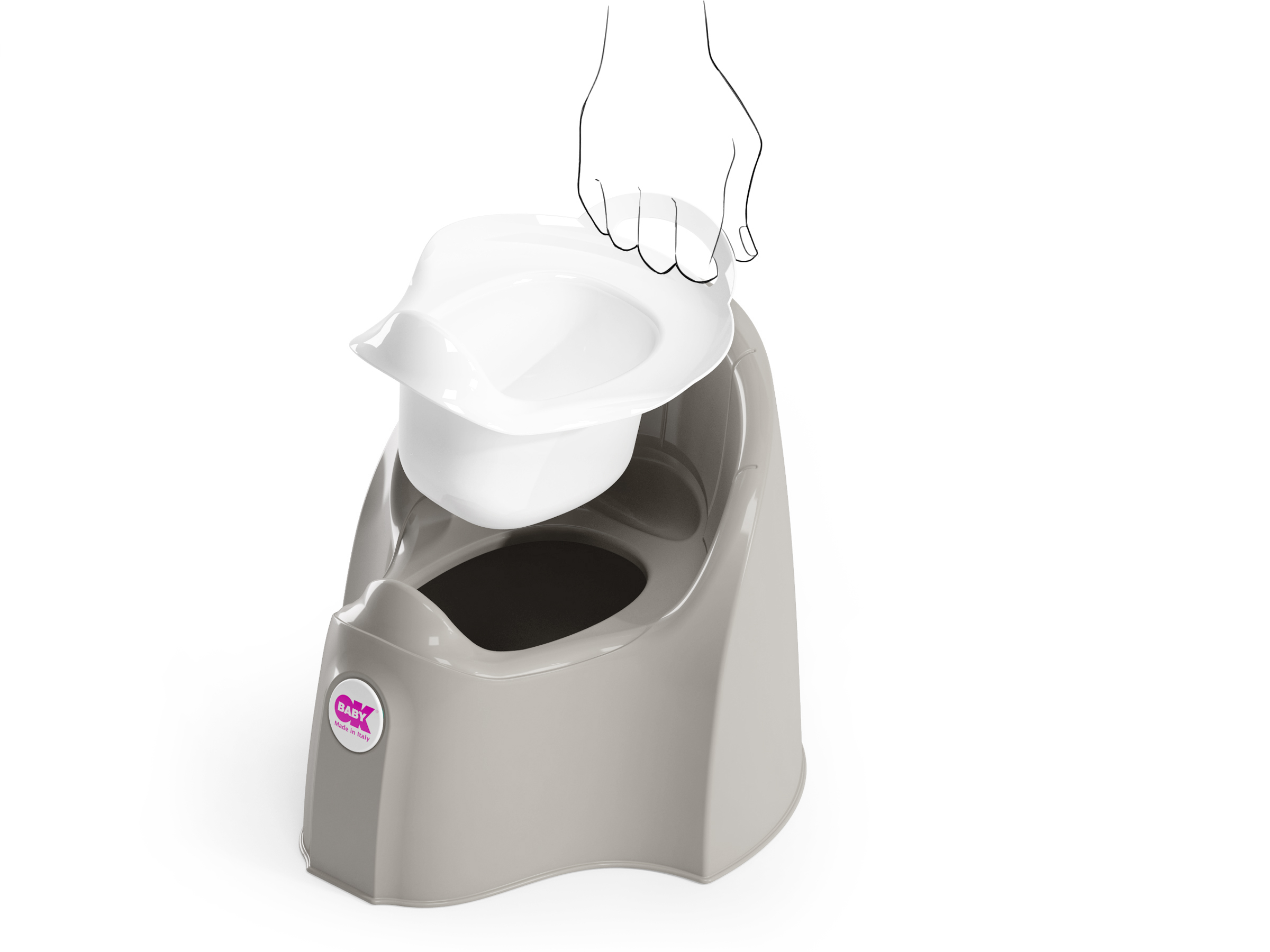 Baby potty Pasha gray
