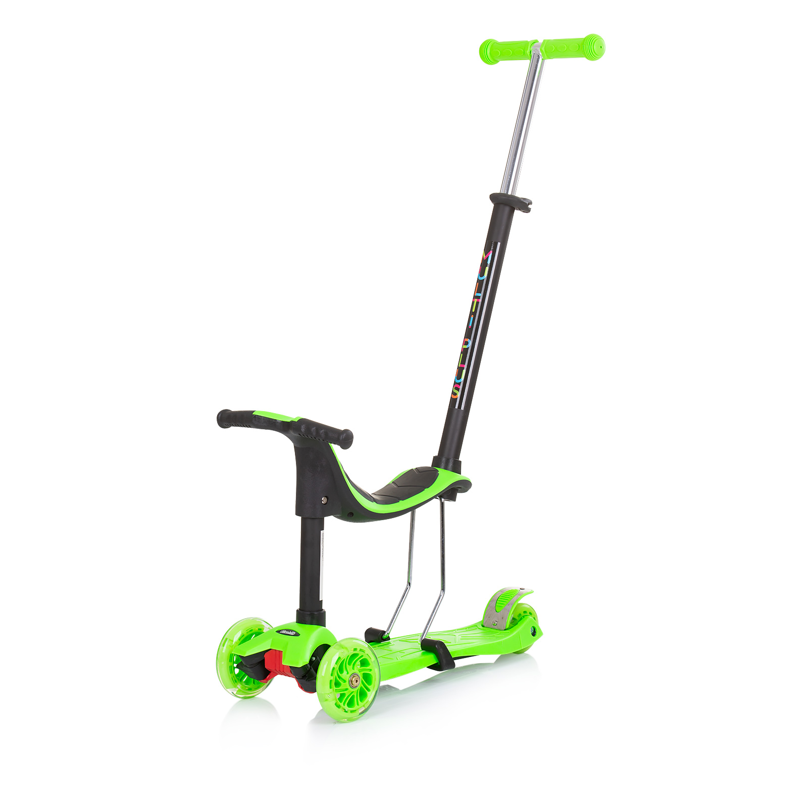 Multi Plus scooter with green handle