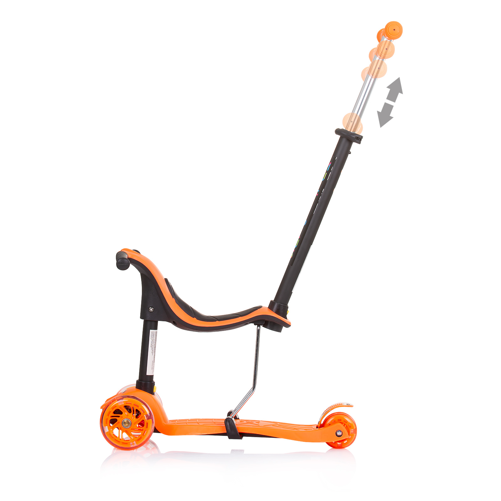 Multi Plus scooter with orange handle