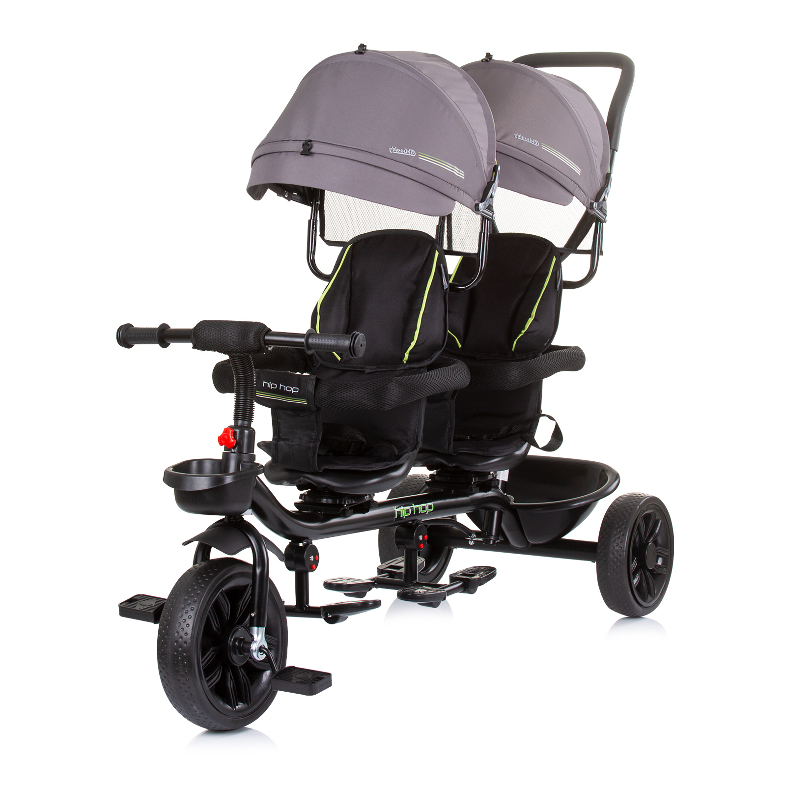 Tricycle for twins Hip Hop graphite