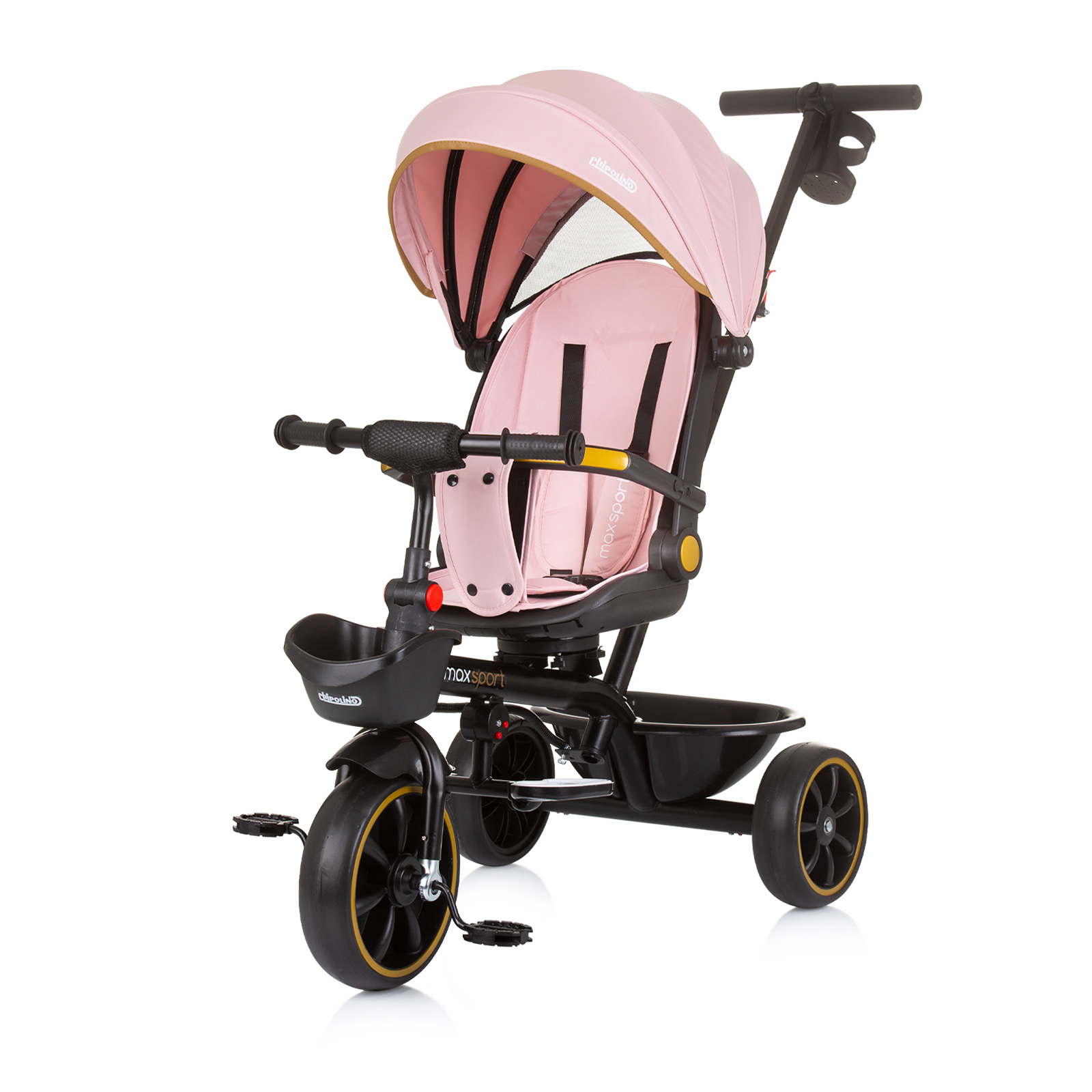 Tricycle with canopy Max Sport flamingo
