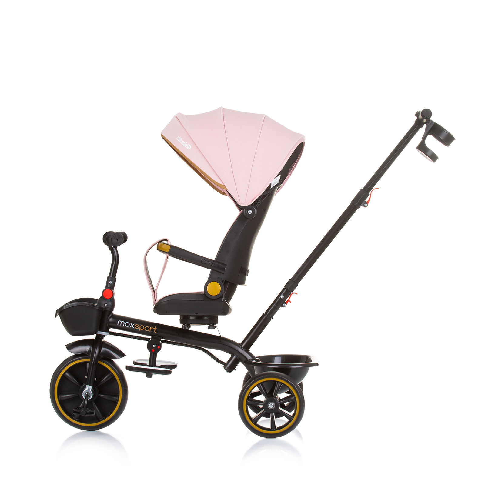 Tricycle with canopy Max Sport flamingo