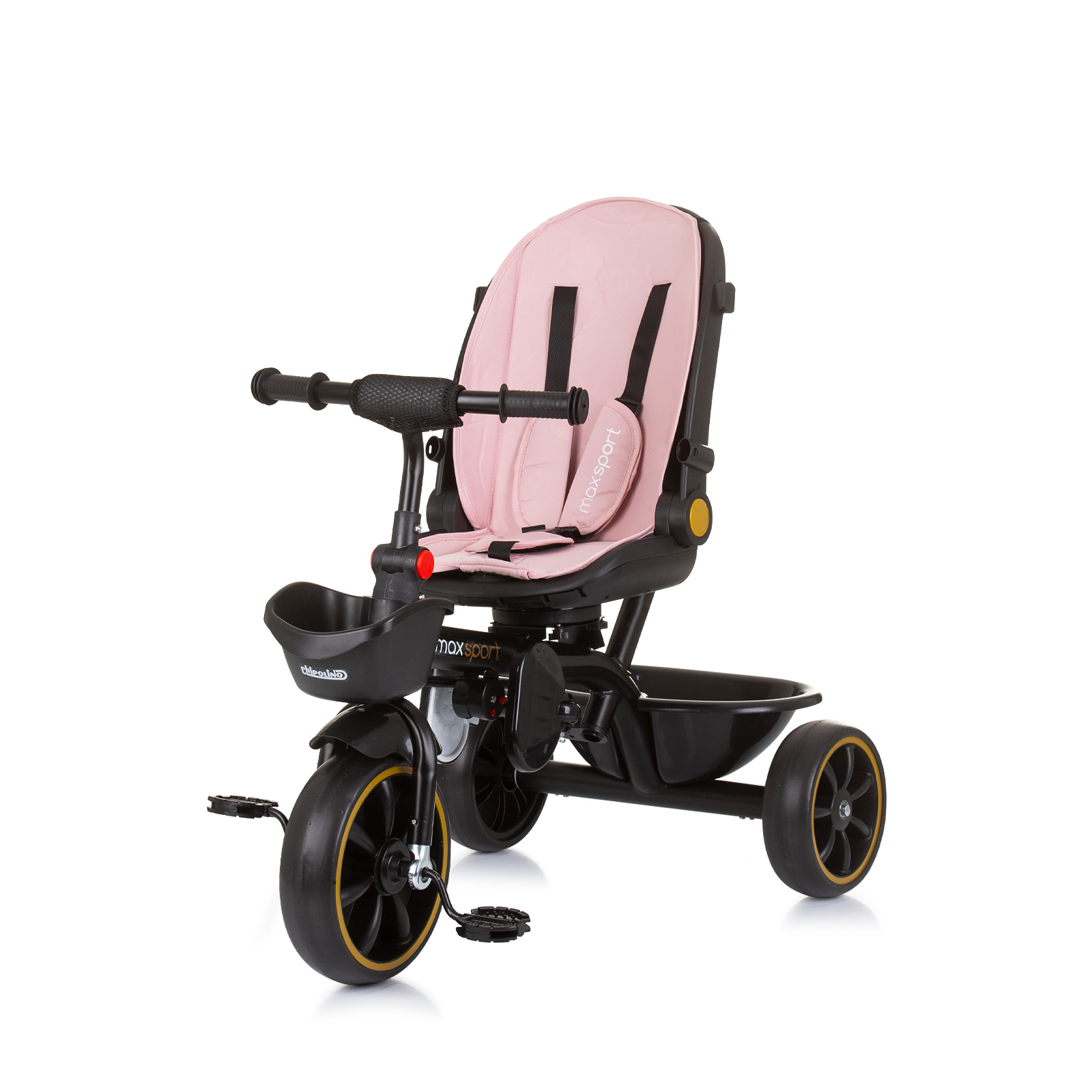 Tricycle with canopy Max Sport flamingo