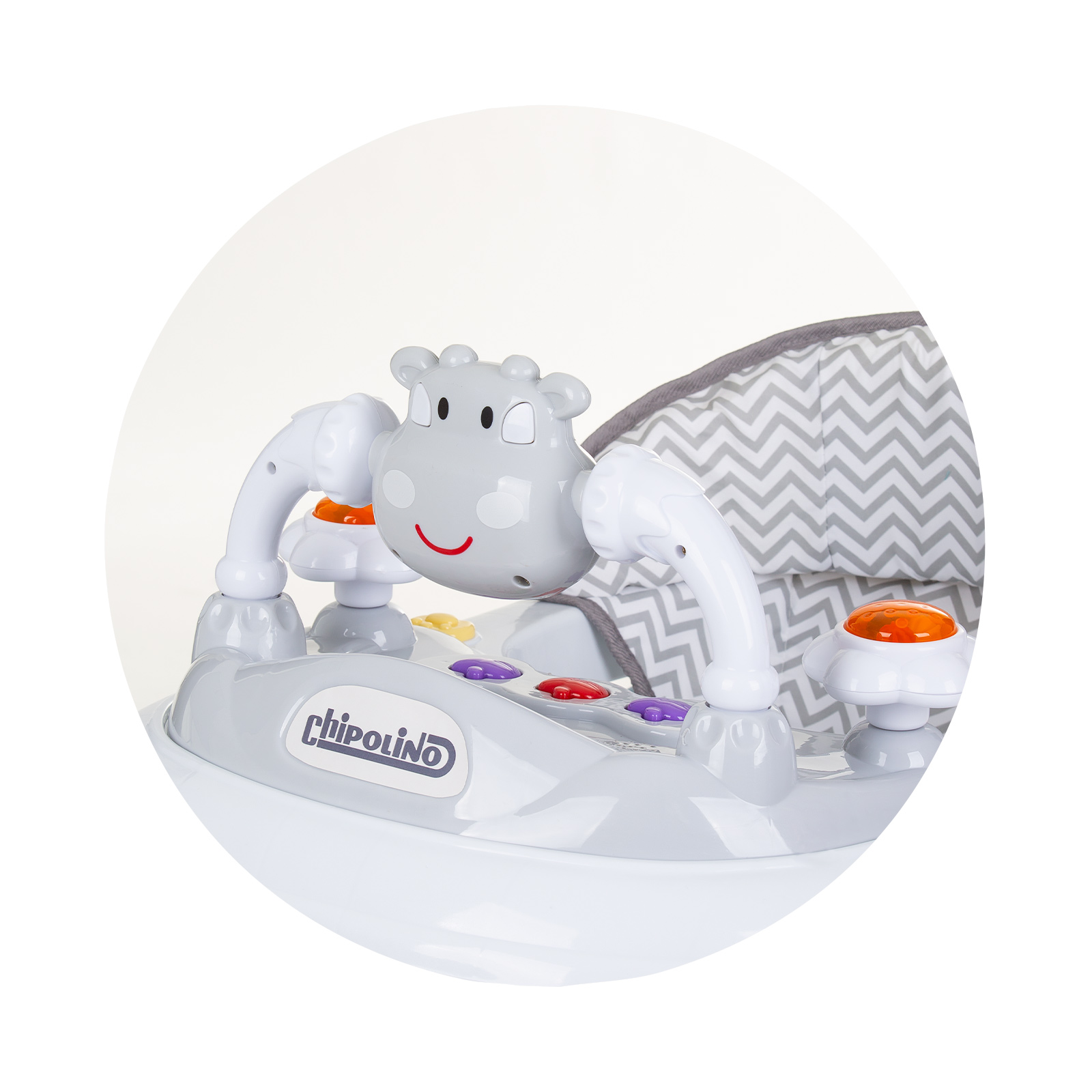Baby walker with music  Little Cow - grey