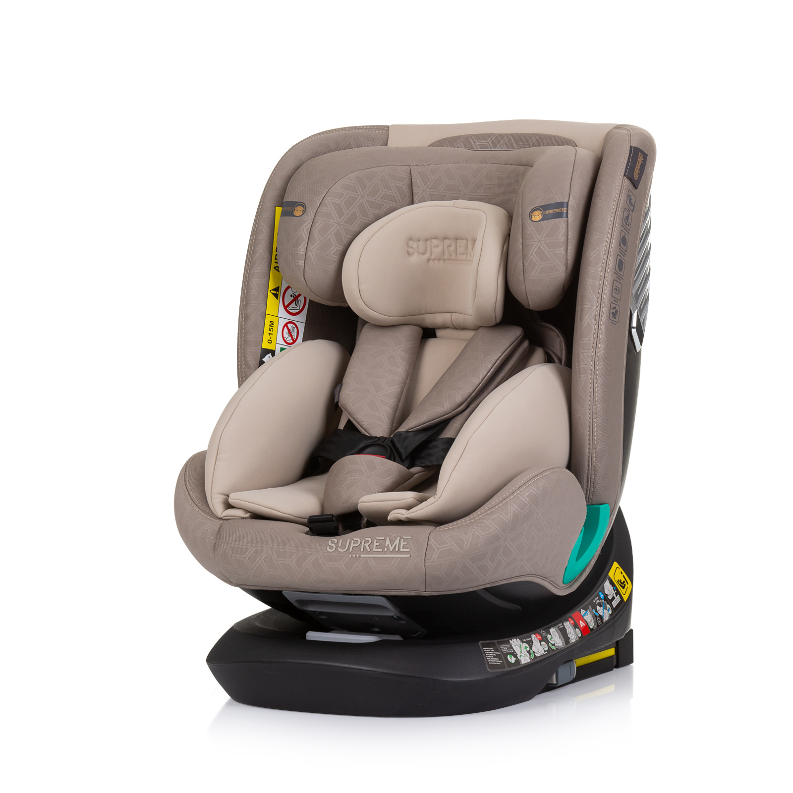 Car seat I-SIZE 40-150 cm ISOFIX 360 SUPREME macadamia