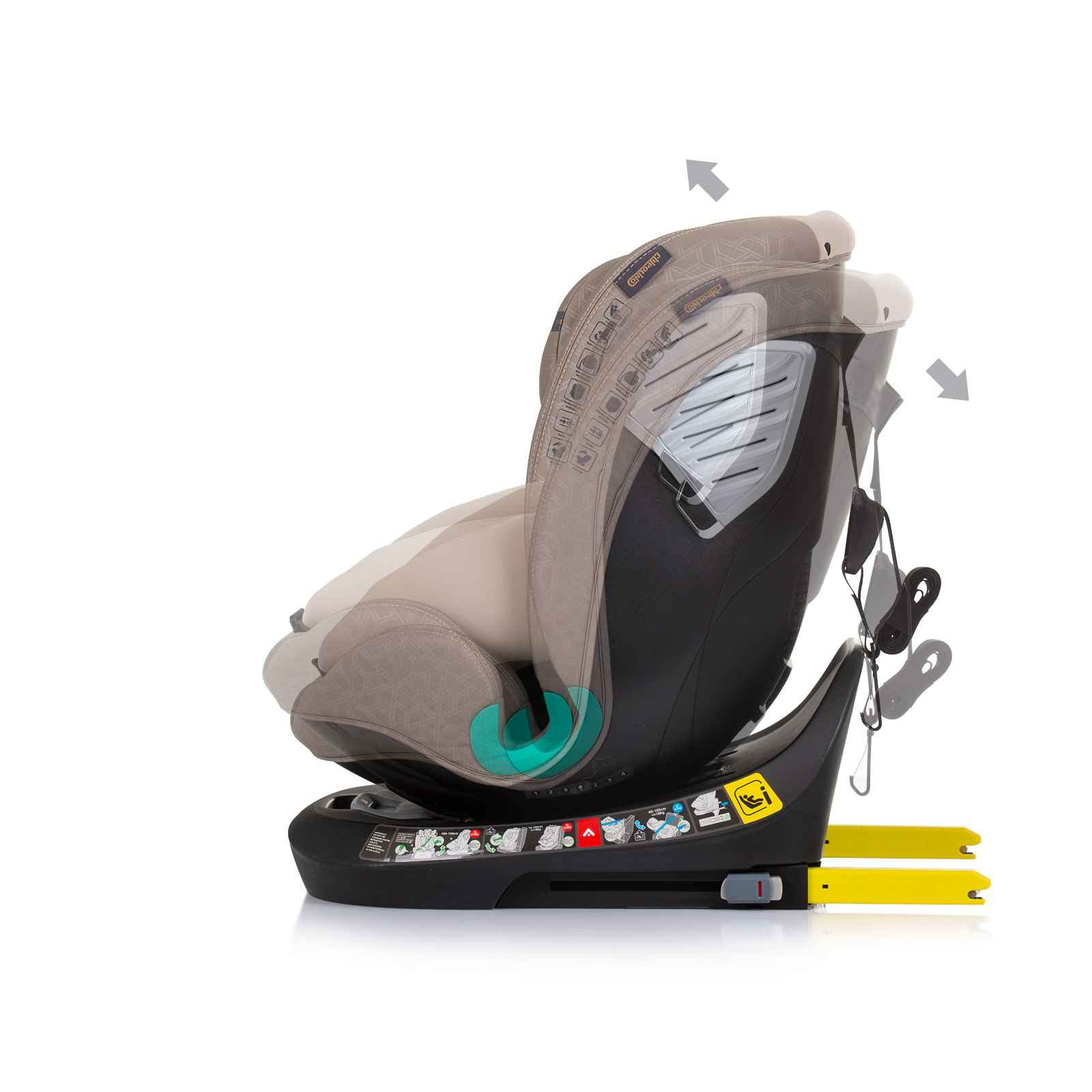 Car seat I-SIZE 40-150 cm ISOFIX 360 SUPREME macadamia