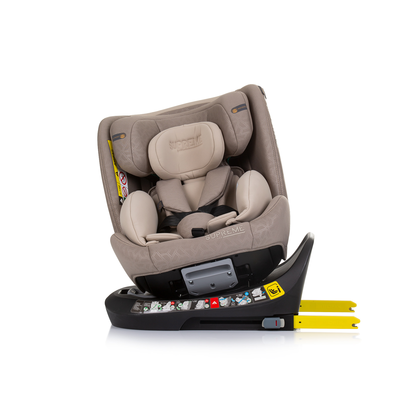 Car seat I-SIZE 40-150 cm ISOFIX 360 SUPREME macadamia