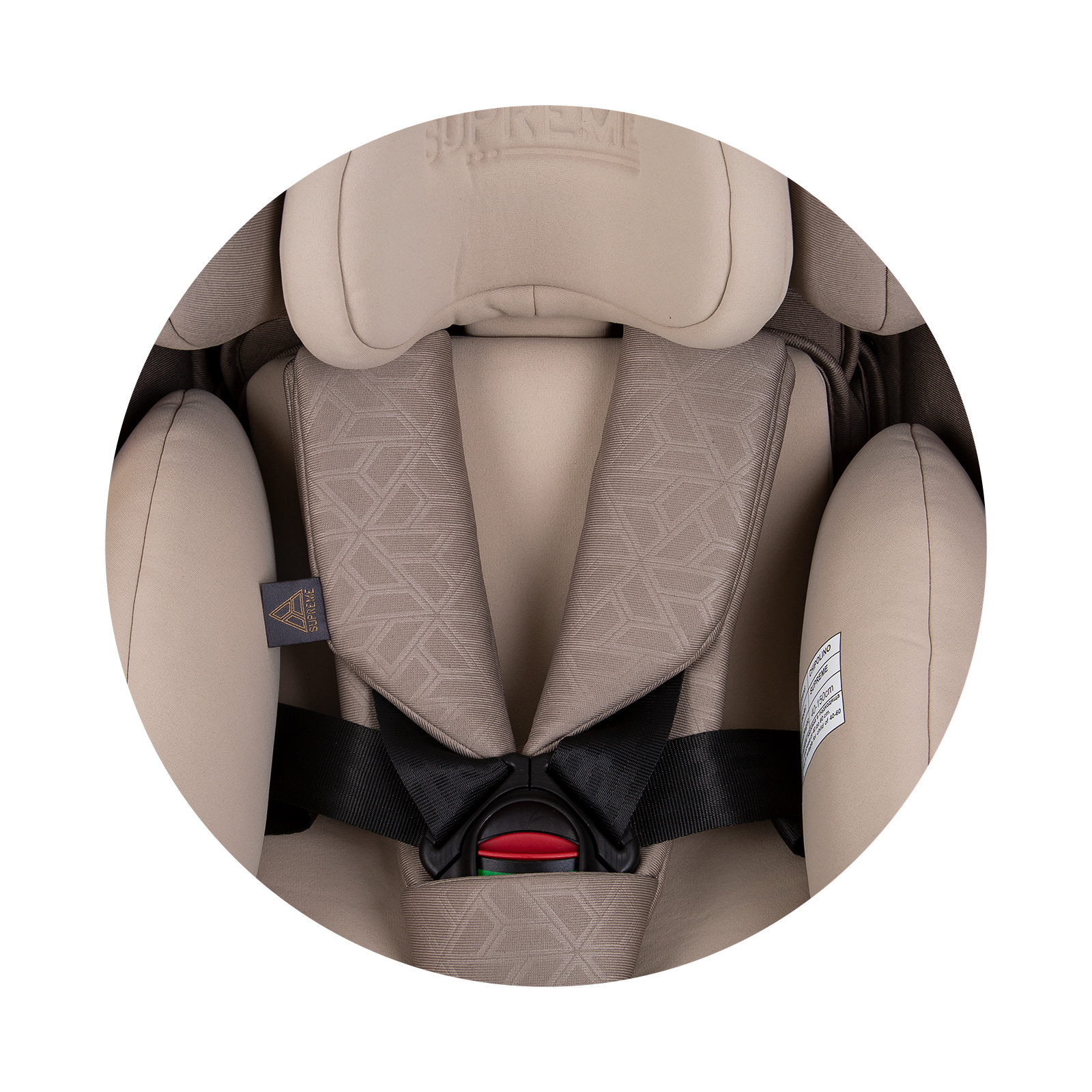 Car seat I-SIZE 40-150 cm ISOFIX 360 SUPREME macadamia