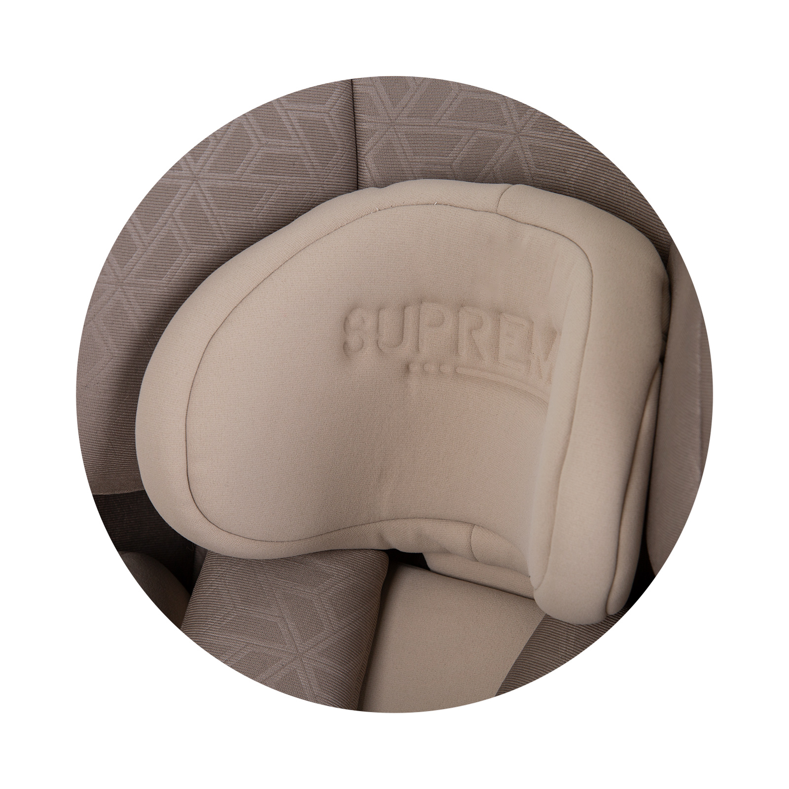 Car seat I-SIZE 40-150 cm ISOFIX 360 SUPREME macadamia