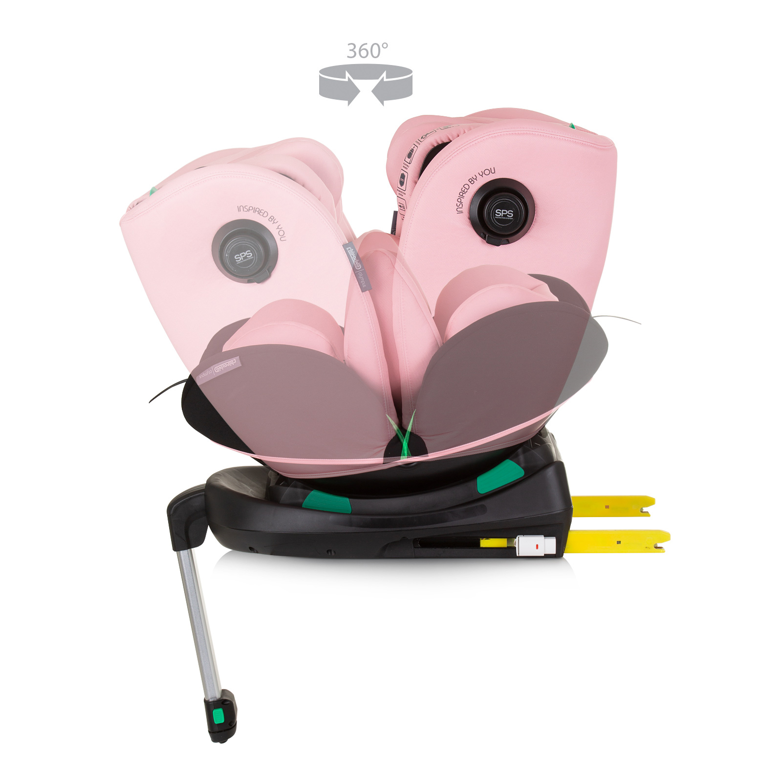 Car seat 360 I-size 40-150 cm OLYMPUS flamingo