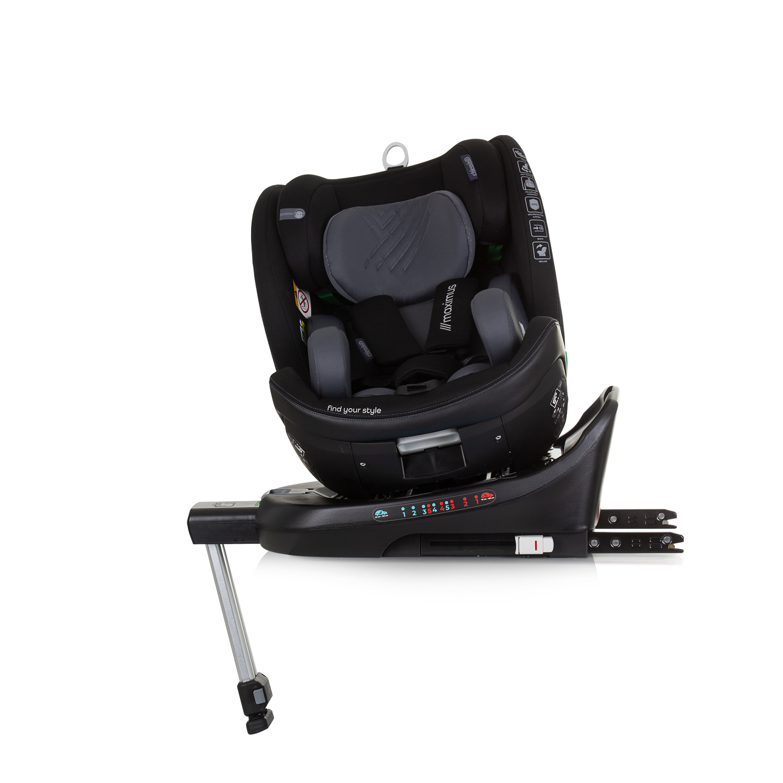 Столче за кола 360 I-size 40-150 MАКСИМУС обсид