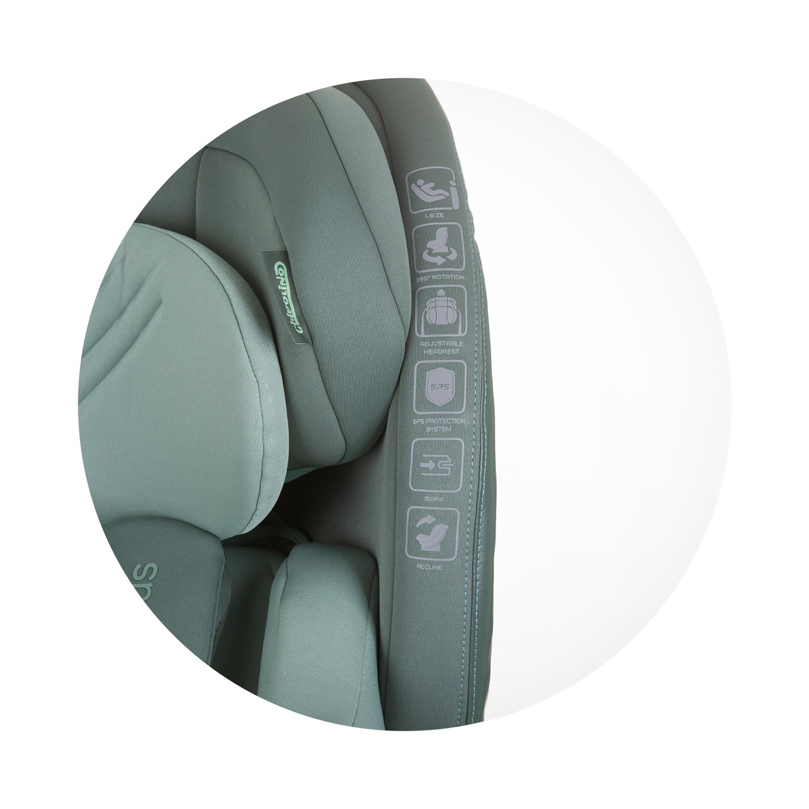 Столче за кола 360 I-size 40-150 MАКСИМУС зелен