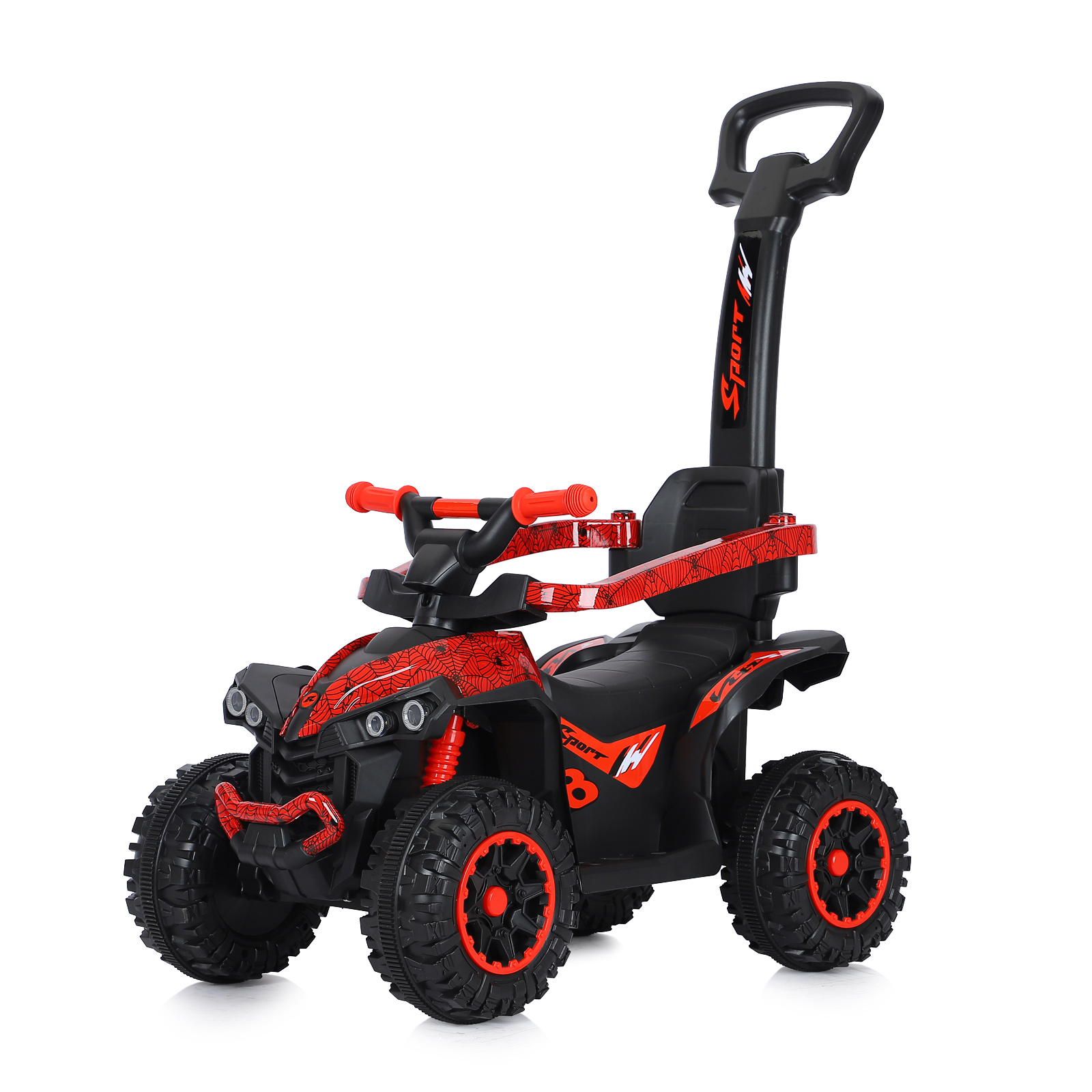 Количка за яздене с дръжка ATV спайдър