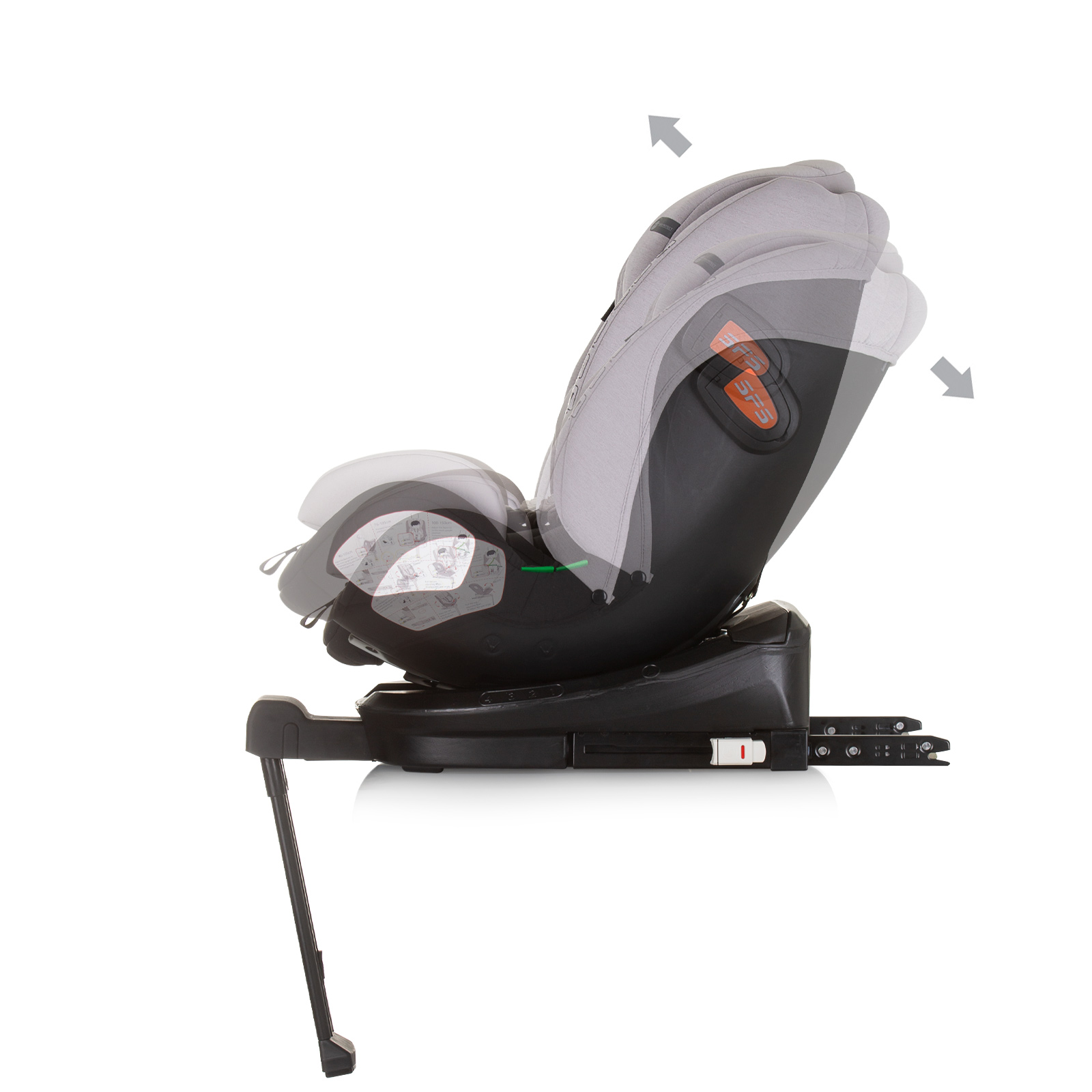 Car seat 360 I-size 40-150 TORINO ash