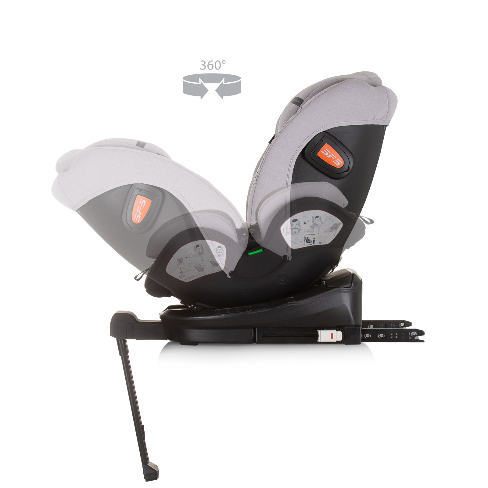 Car seat 360 I-size 40-150 TORINO ash