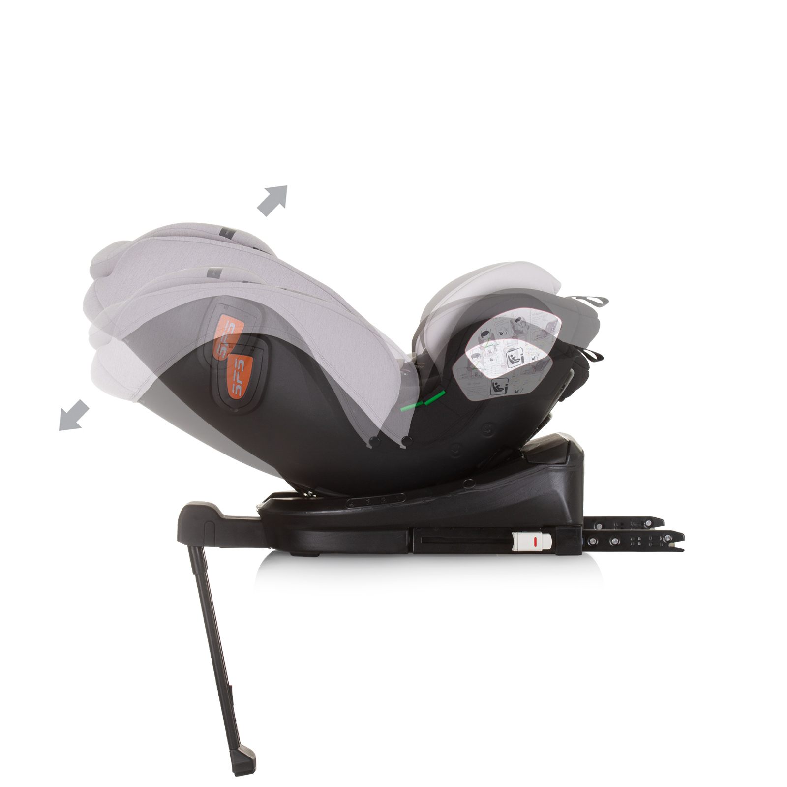 Car seat 360 I-size 40-150 TORINO ash