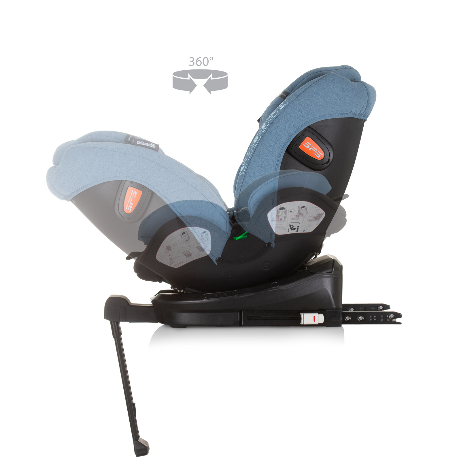 Car seat 360 I-size 40-150 TORINO blue