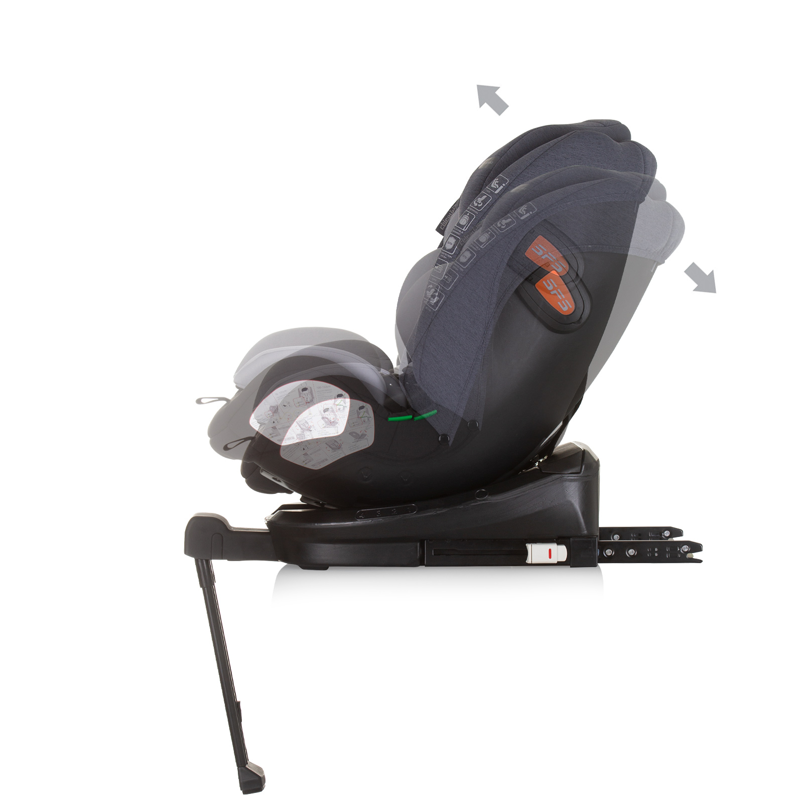 Car seat 360 I-size 40-150 TORINO gray mi