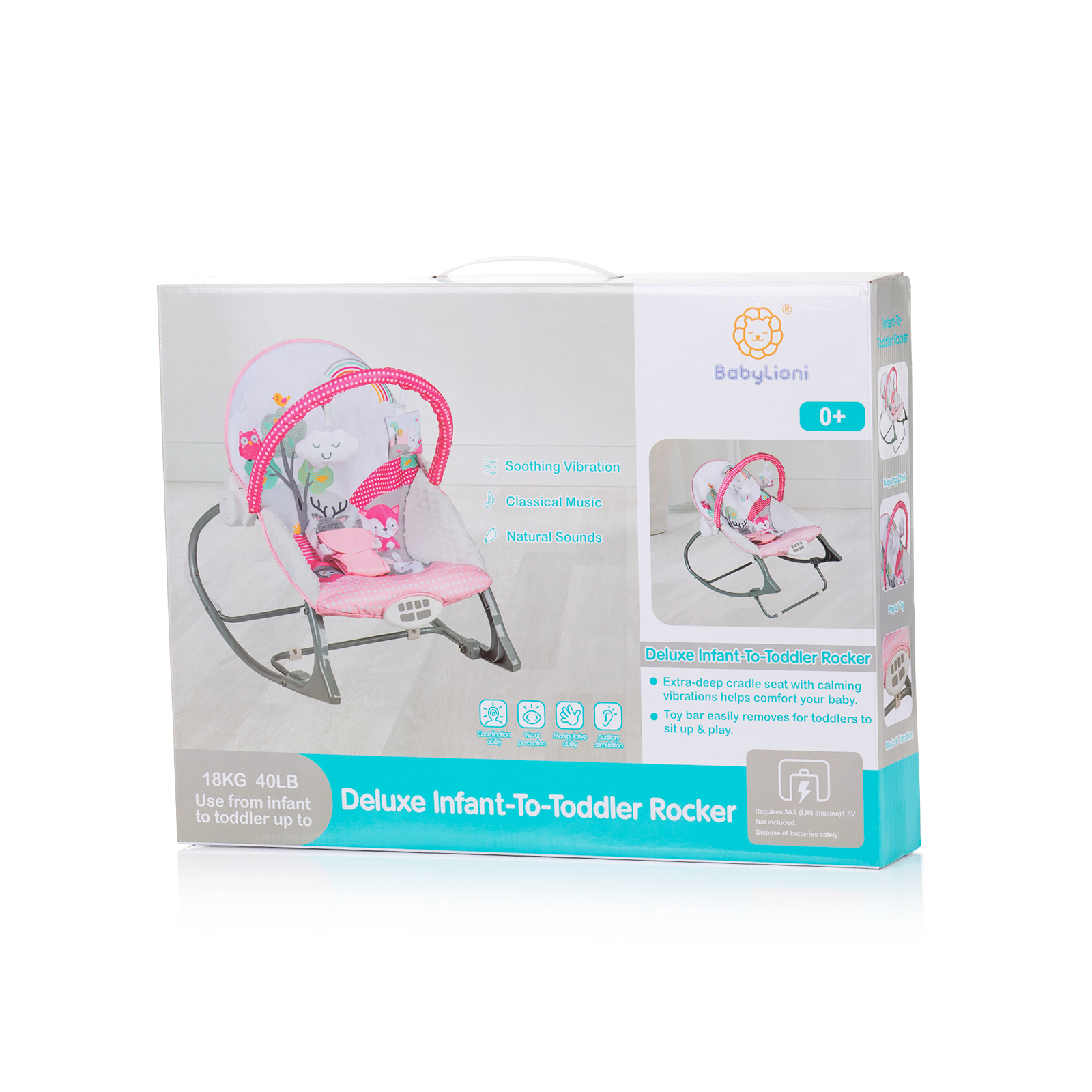 Musical lounger Melody pink