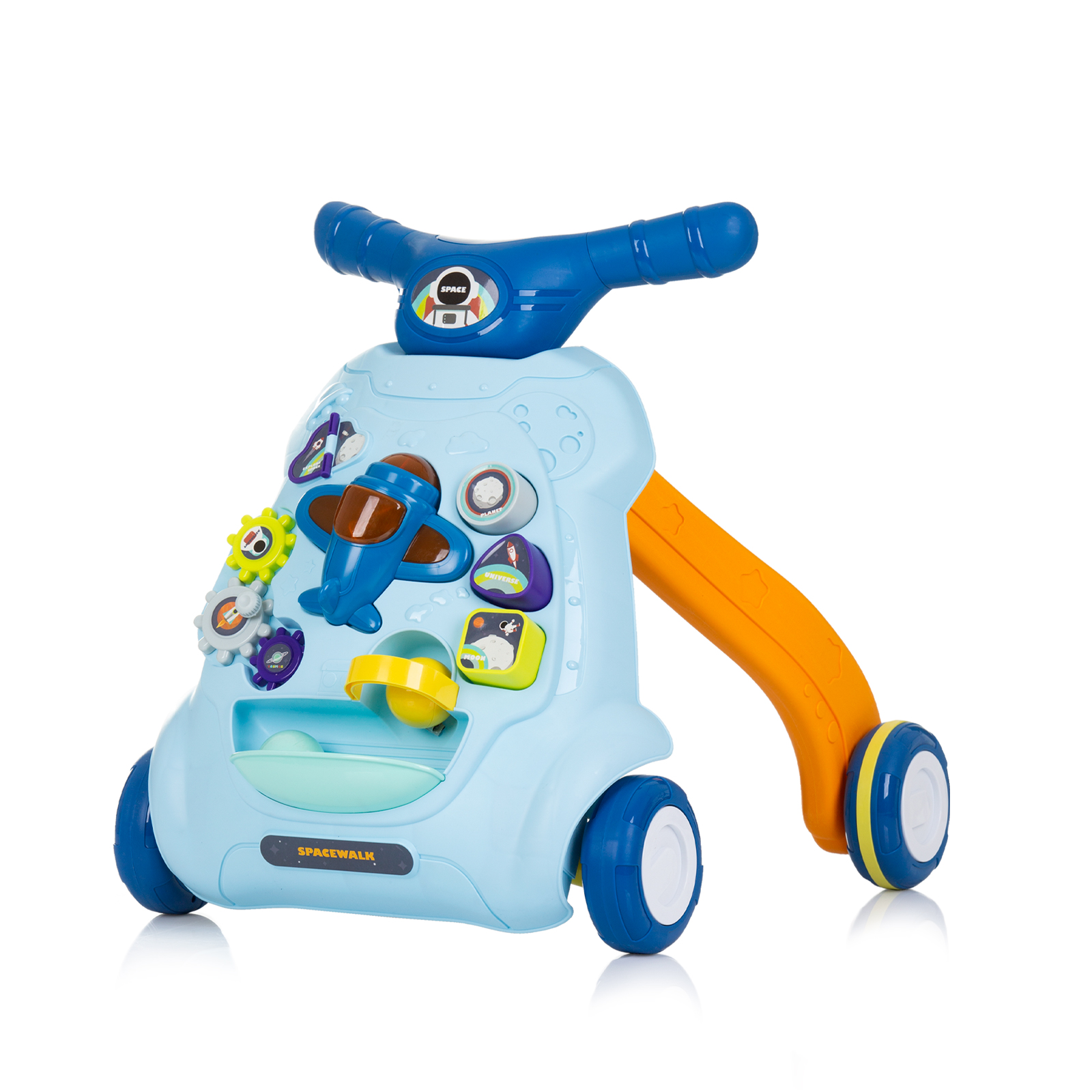 Musical toy on wheels "Airplane" blue