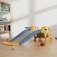 Детска пързалка 116 см. Кученце жълта