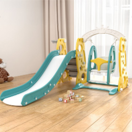 Multi slide, swing and ball pit set