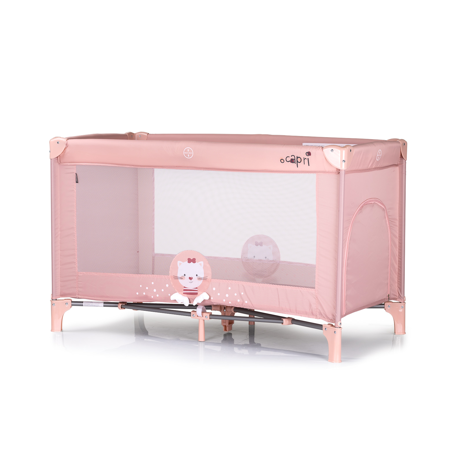 Portable playpen Capri Kitty pink