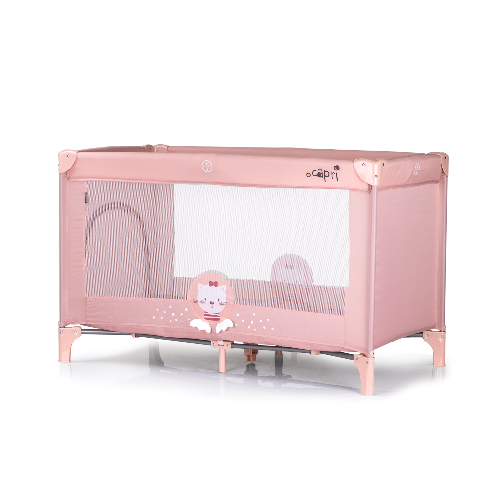 Portable playpen Capri Kitty pink