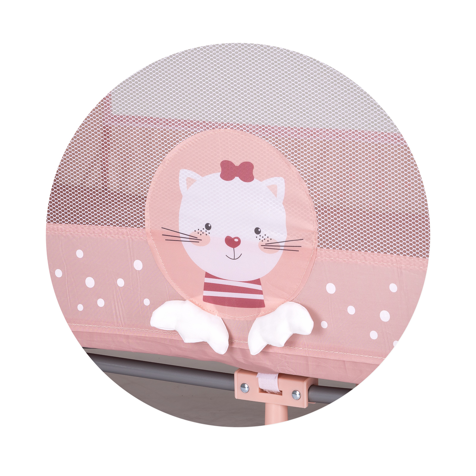 Portable playpen Capri Kitty pink