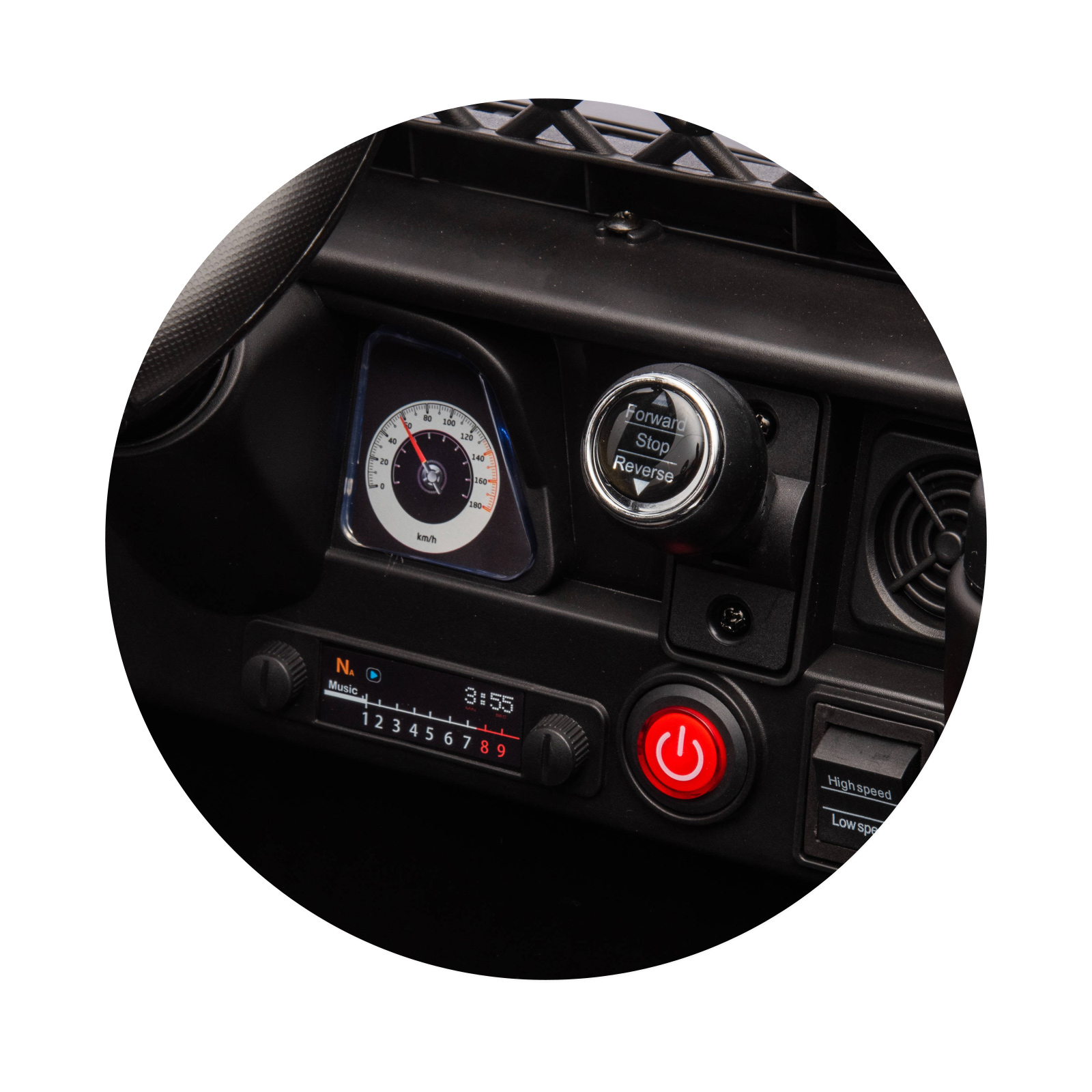 Electric SUV Toyota FJ Cruiser black EVA tires