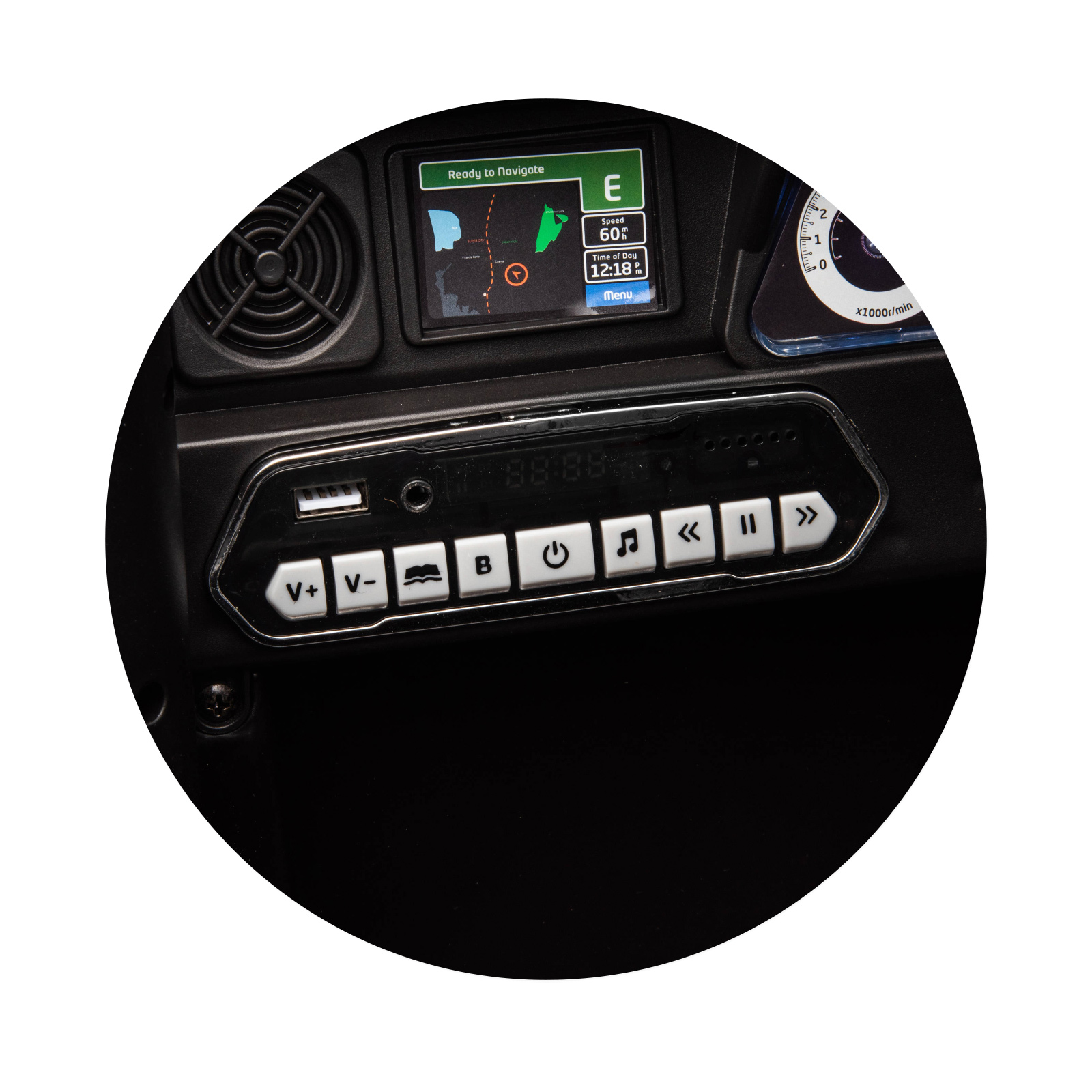 Electric SUV Toyota FJ Cruiser black EVA tires
