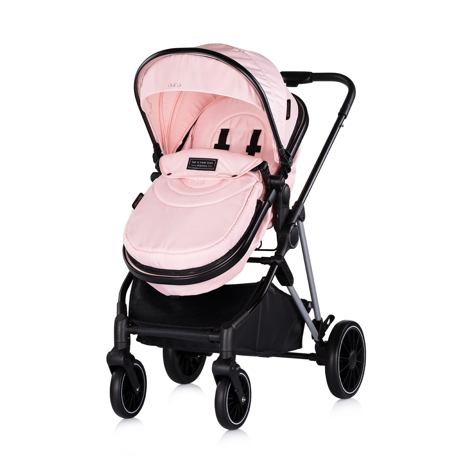 Baby stroller "Aura" pink marshmallow