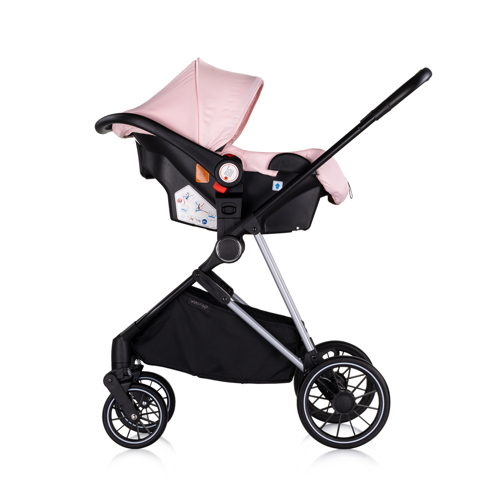 Baby stroller "Aura" pink marshmallow