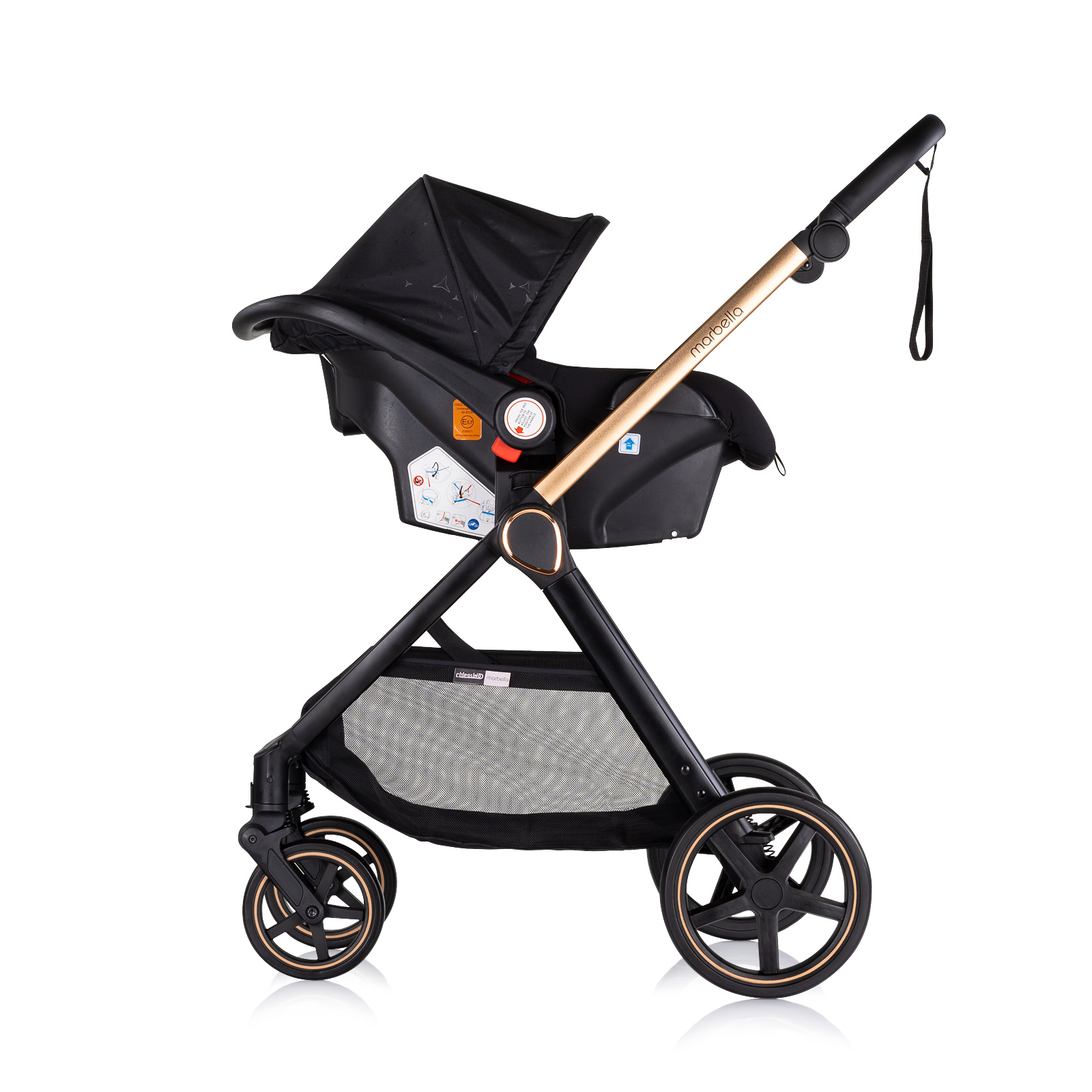 Baby stroller 3 in 1 "Marbella" blackberry