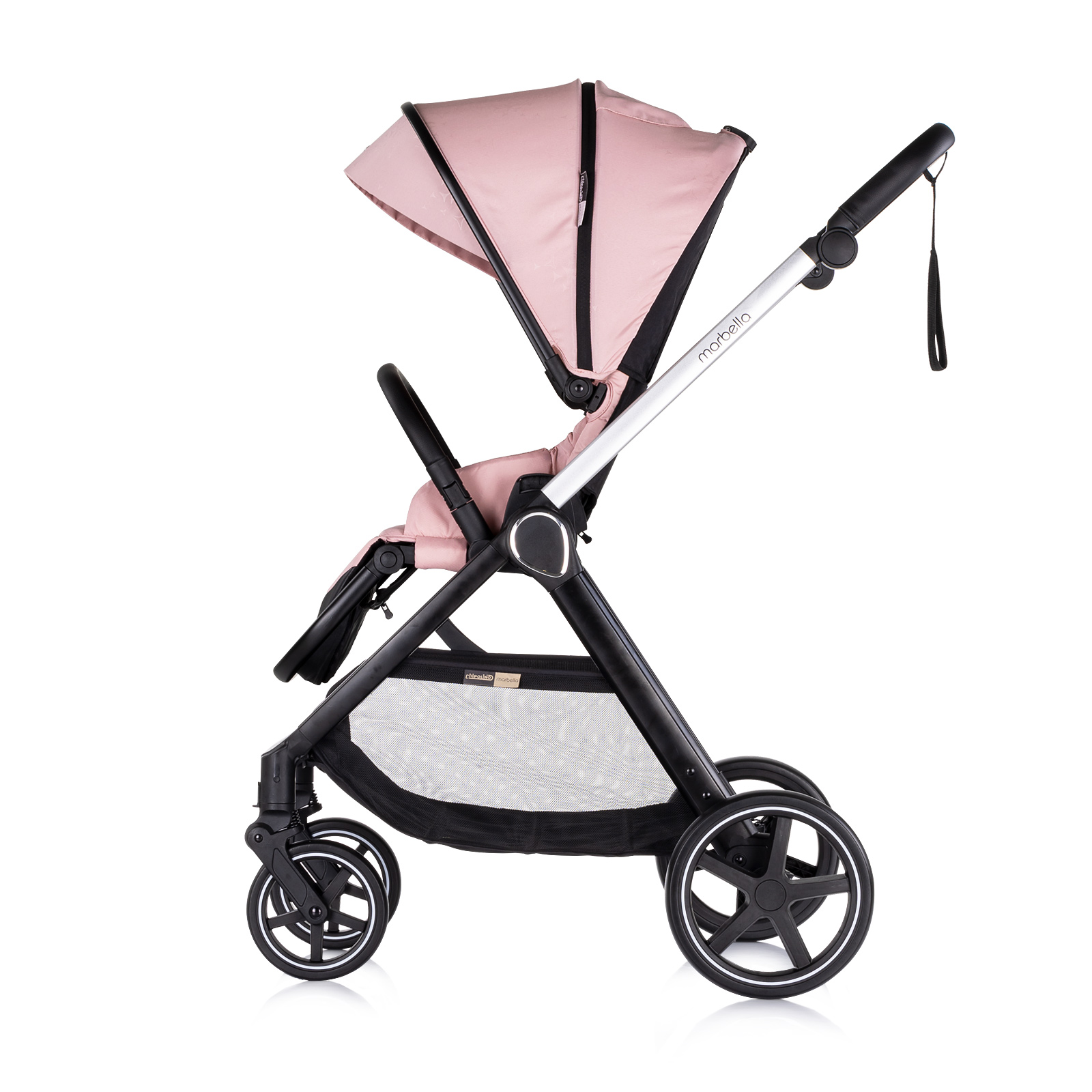 Baby stroller 3 in 1 "Marbella" pink marshmallow