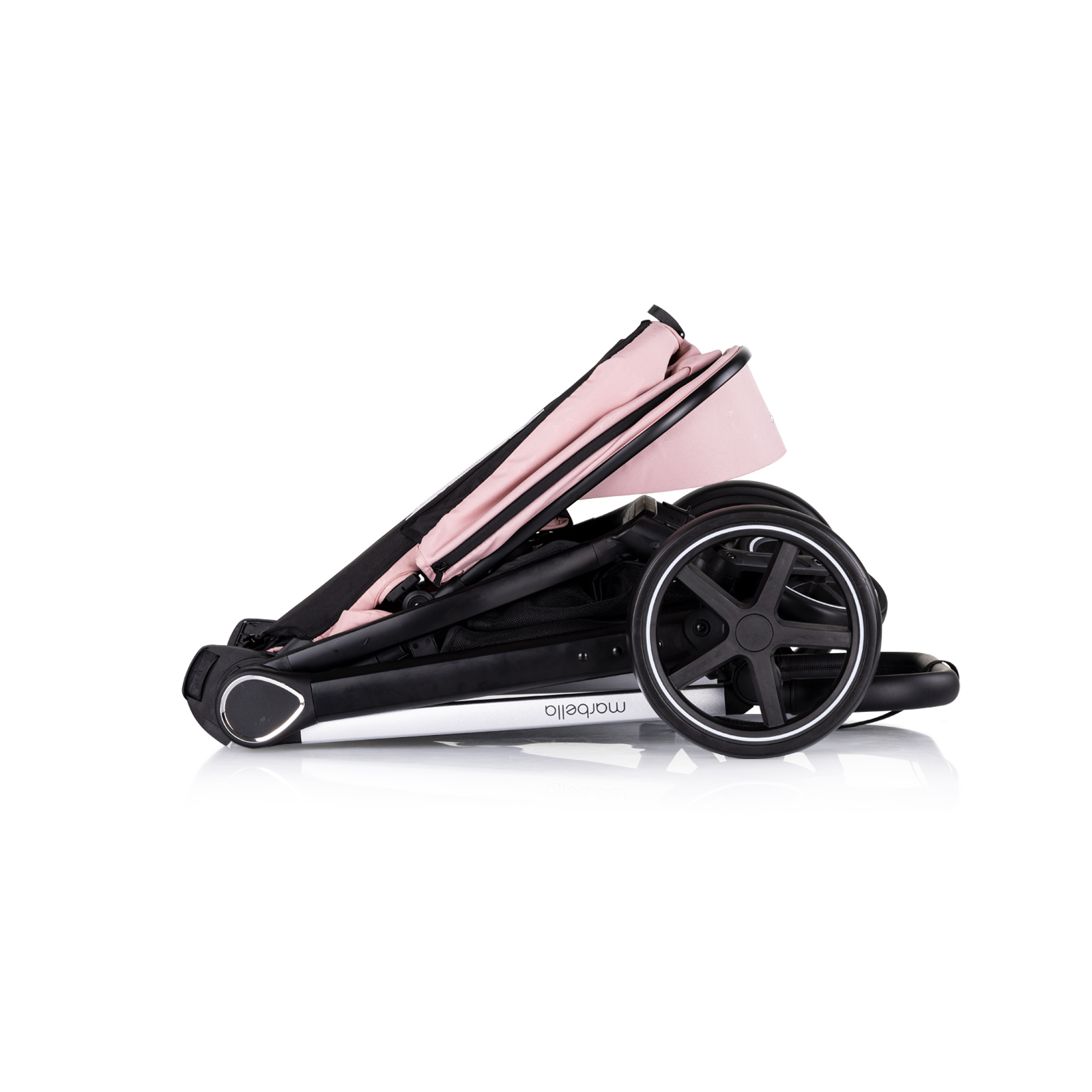 Baby stroller 3 in 1 "Marbella" pink marshmallow