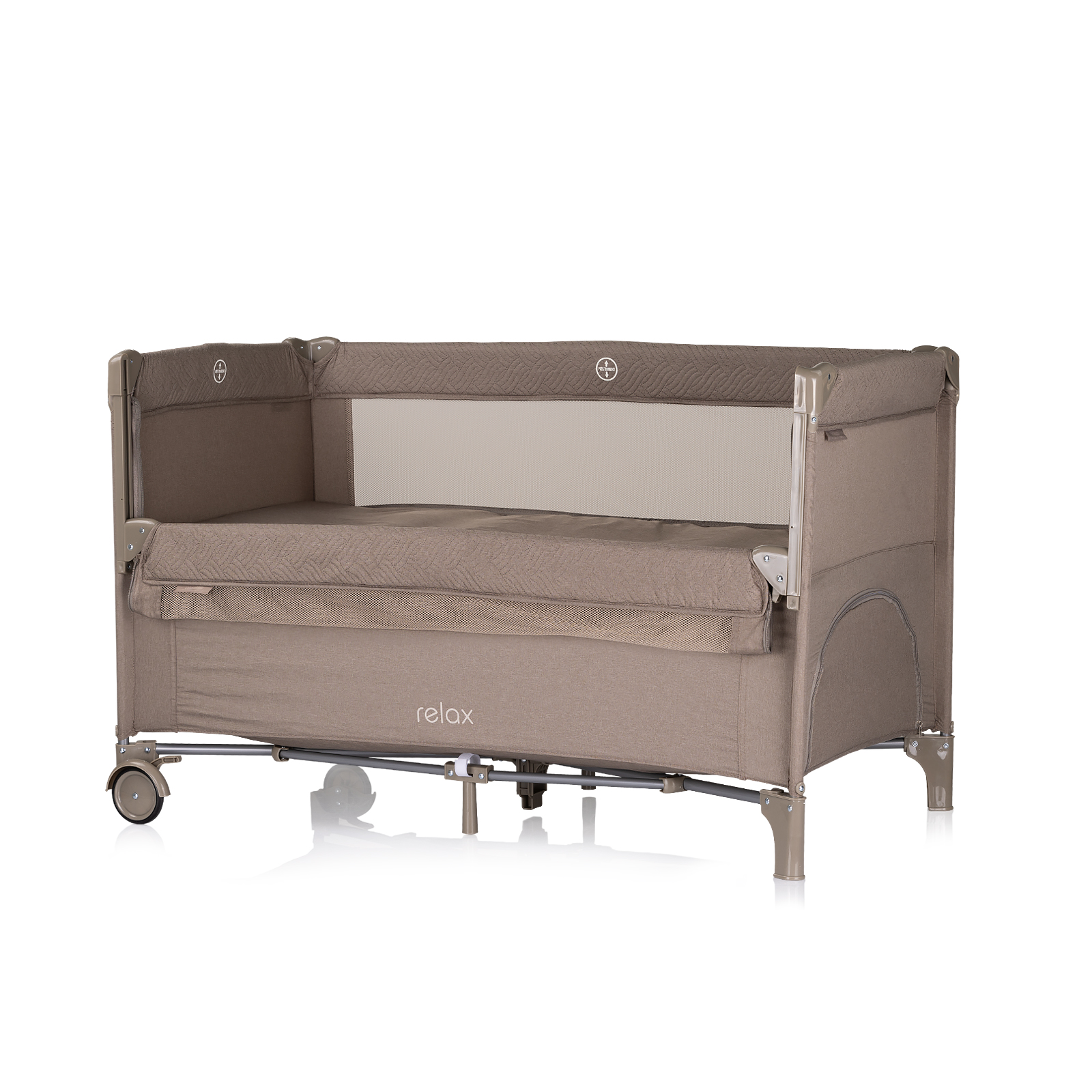 Cot falling side Relax tiramisu linen