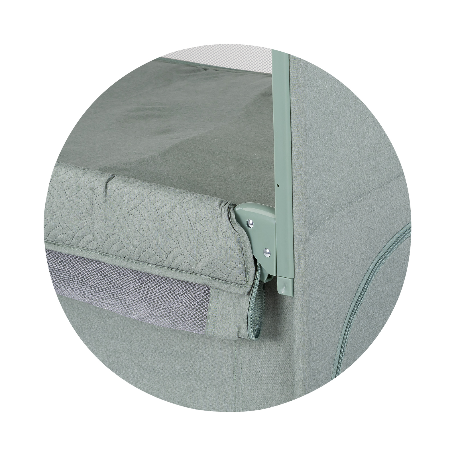 Cot Falling Side Relax Basil Linen