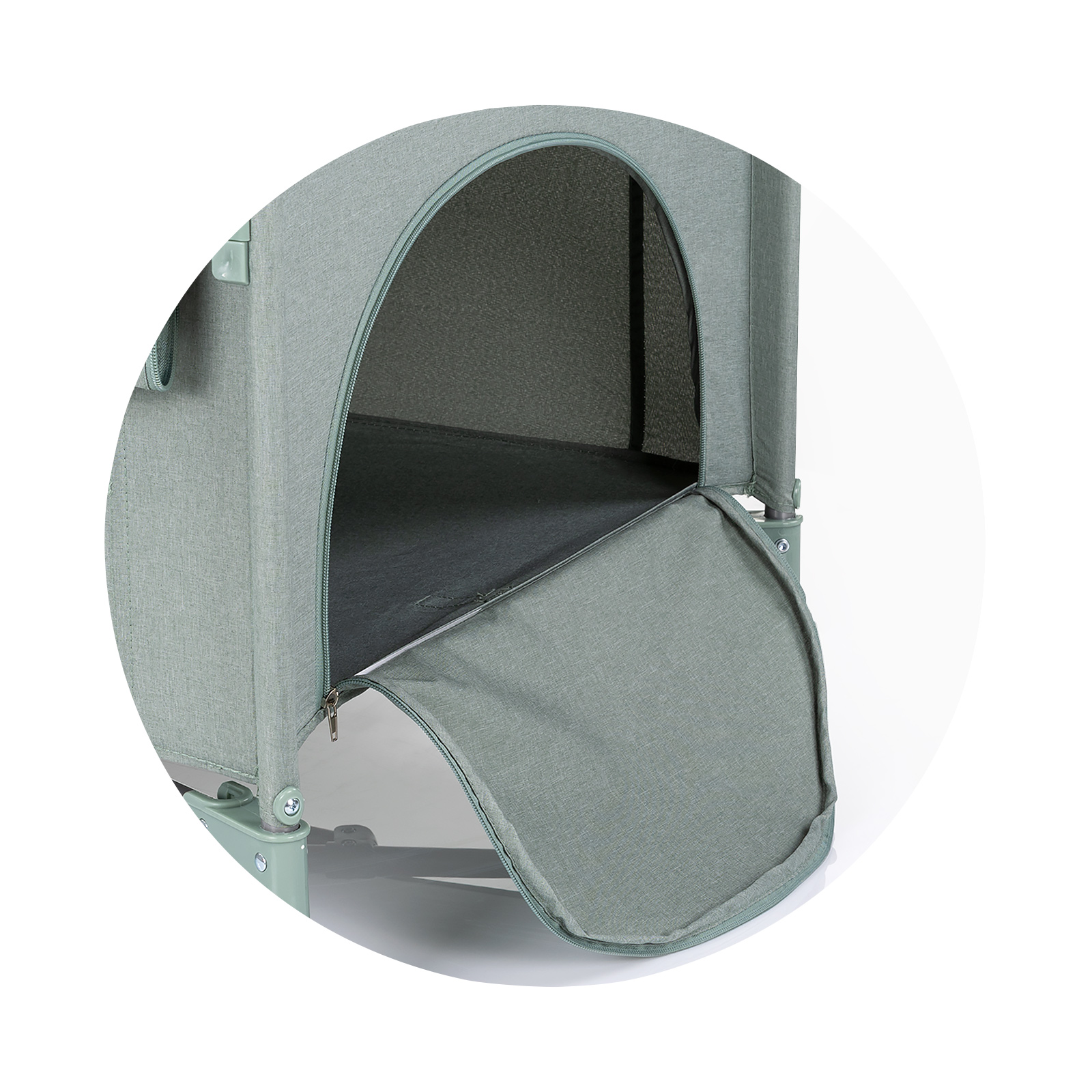 Cot Falling Side Relax Basil Linen