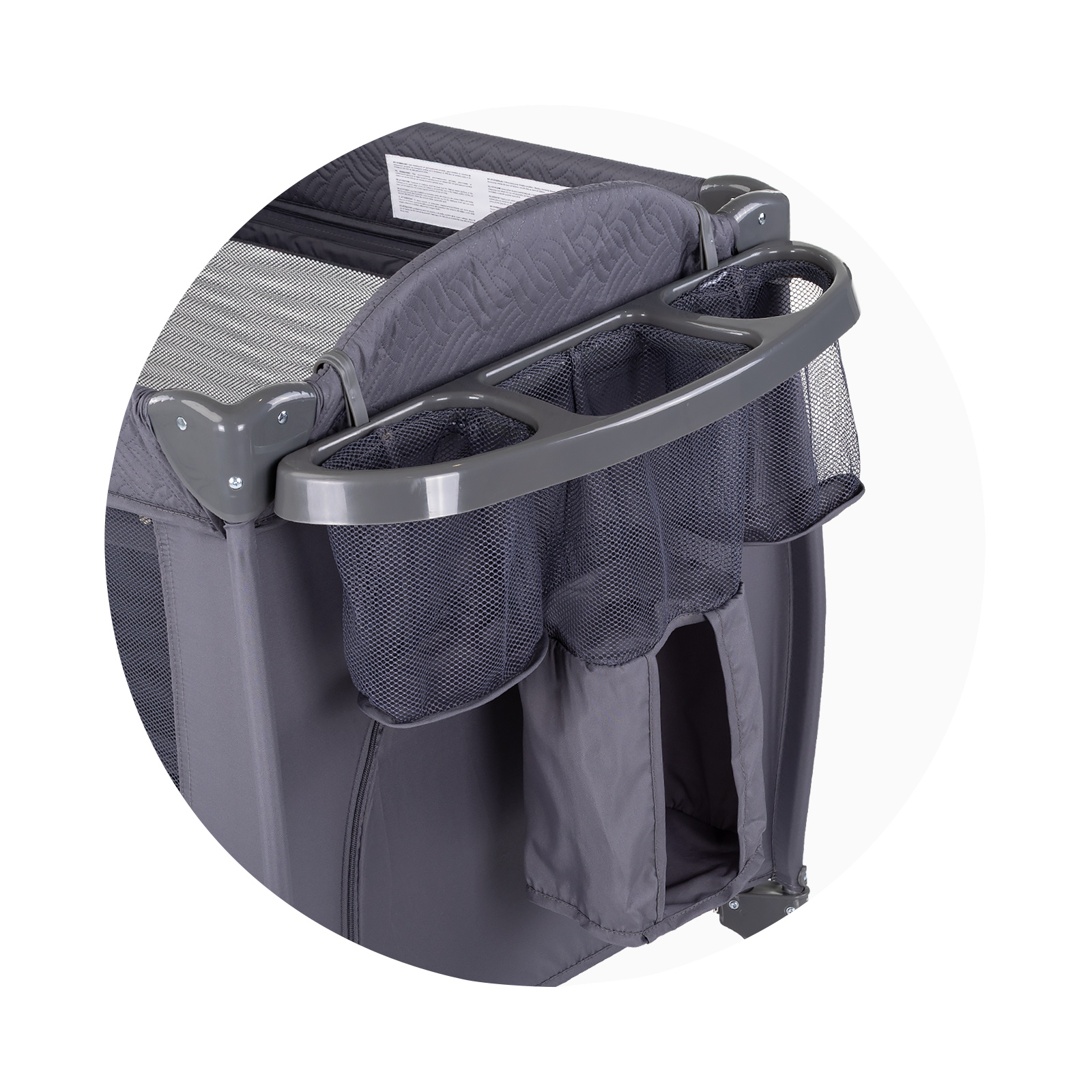 Baby portable cot Bella anthracite