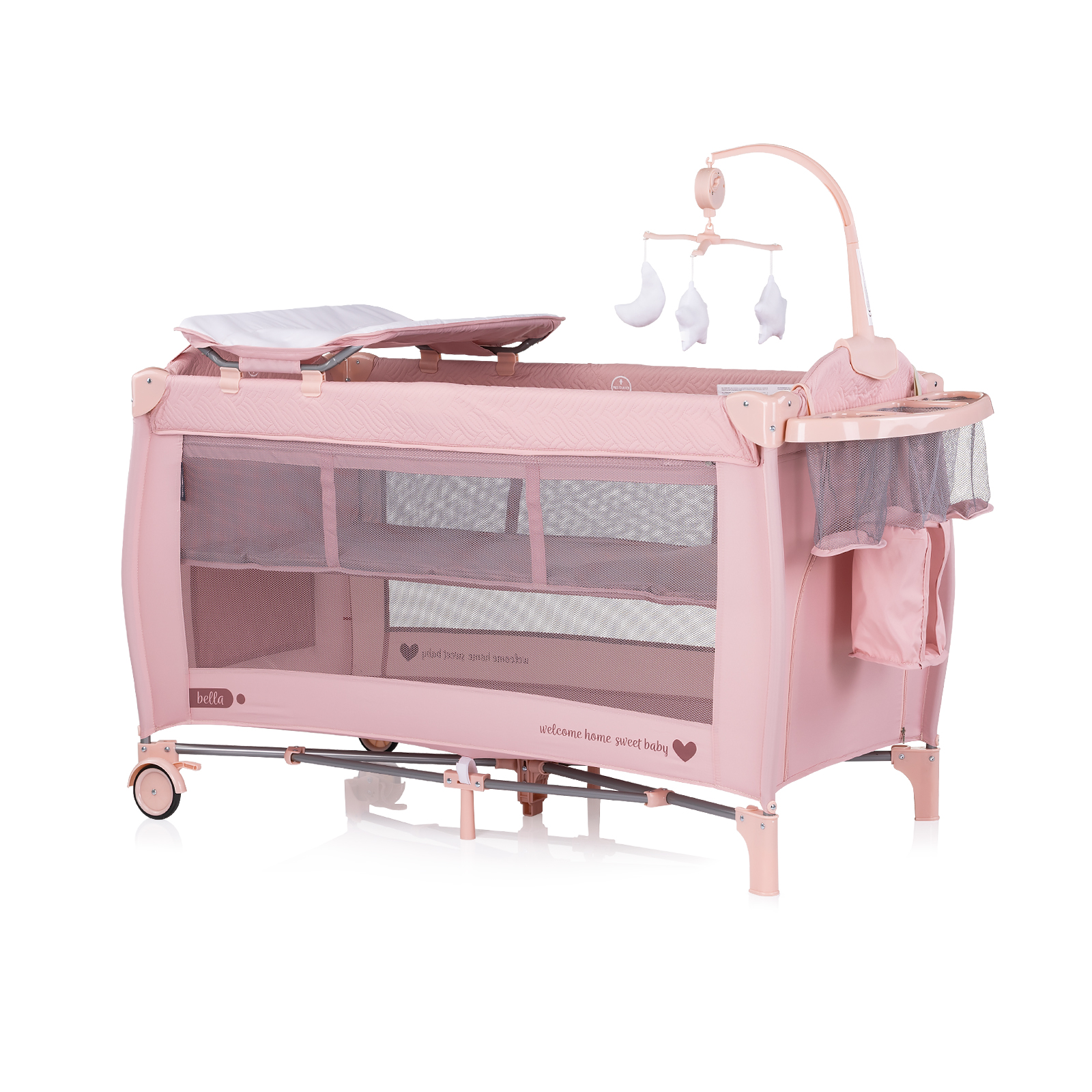 Baby portable playpen White marshmallow