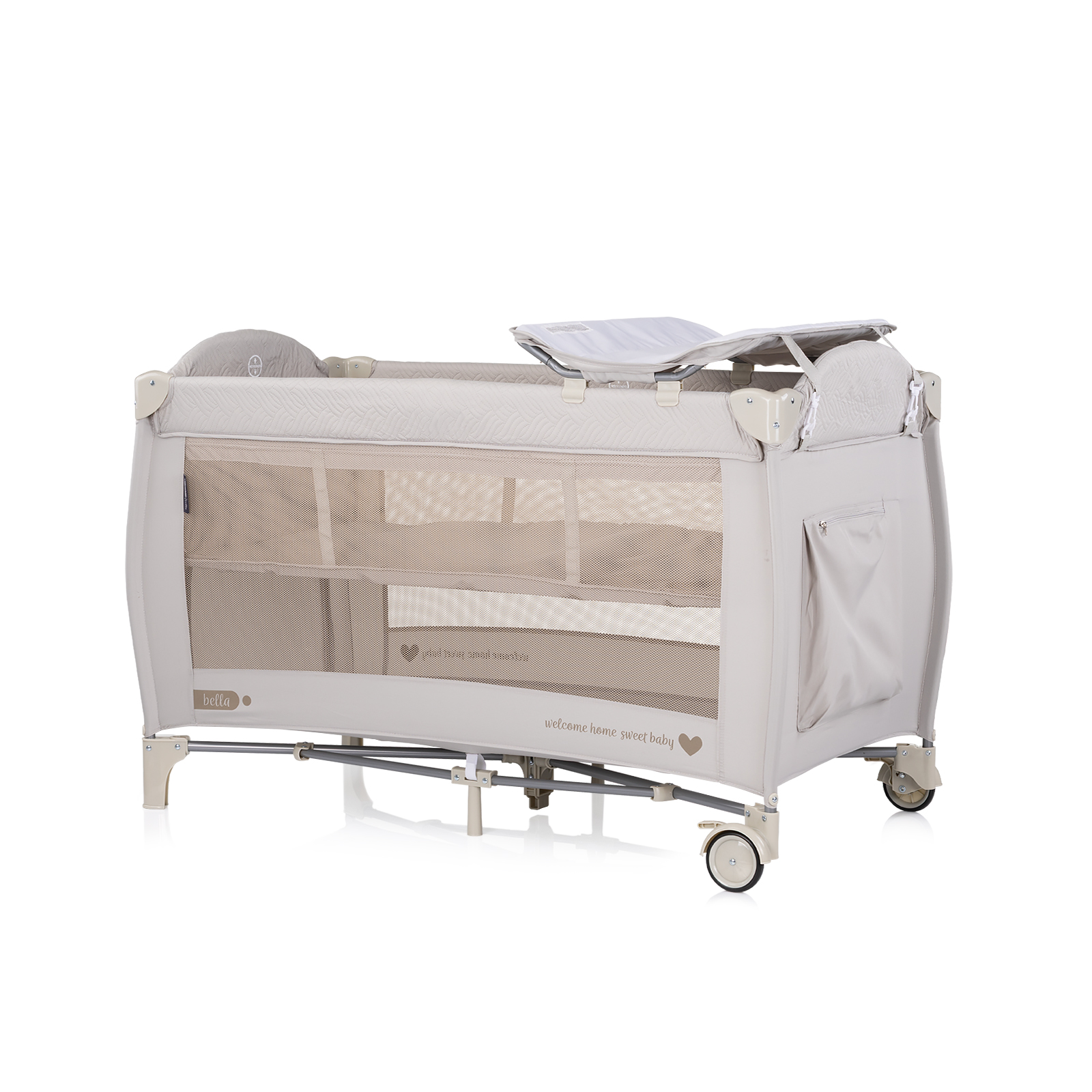 Baby portable crib White biscuit