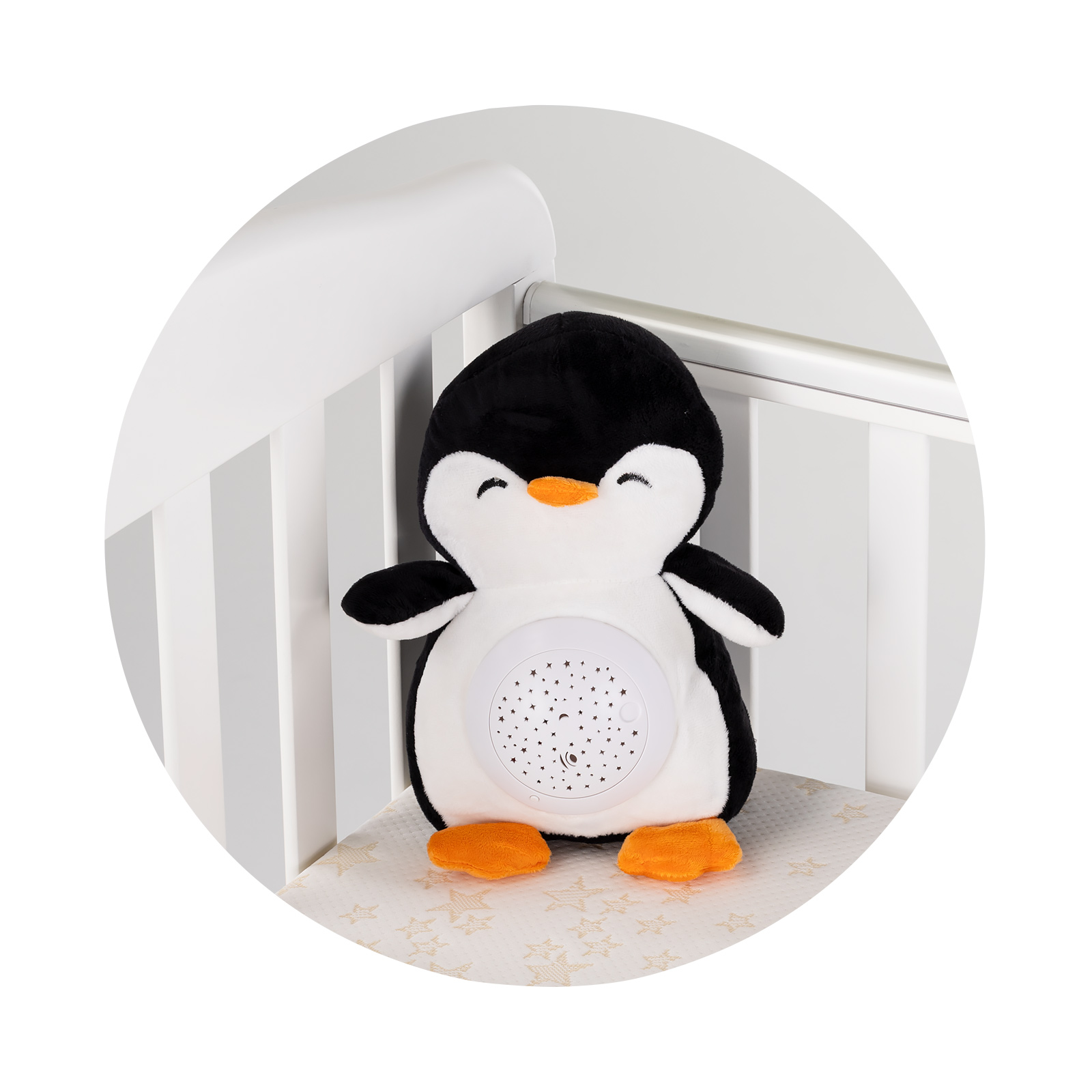 Plush toy with projector/music "Penguin"