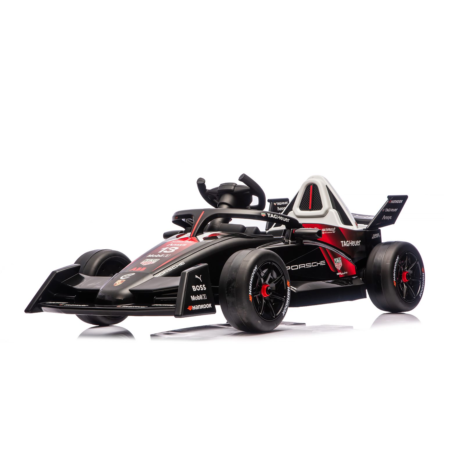 Electric car Formula E Porsche red