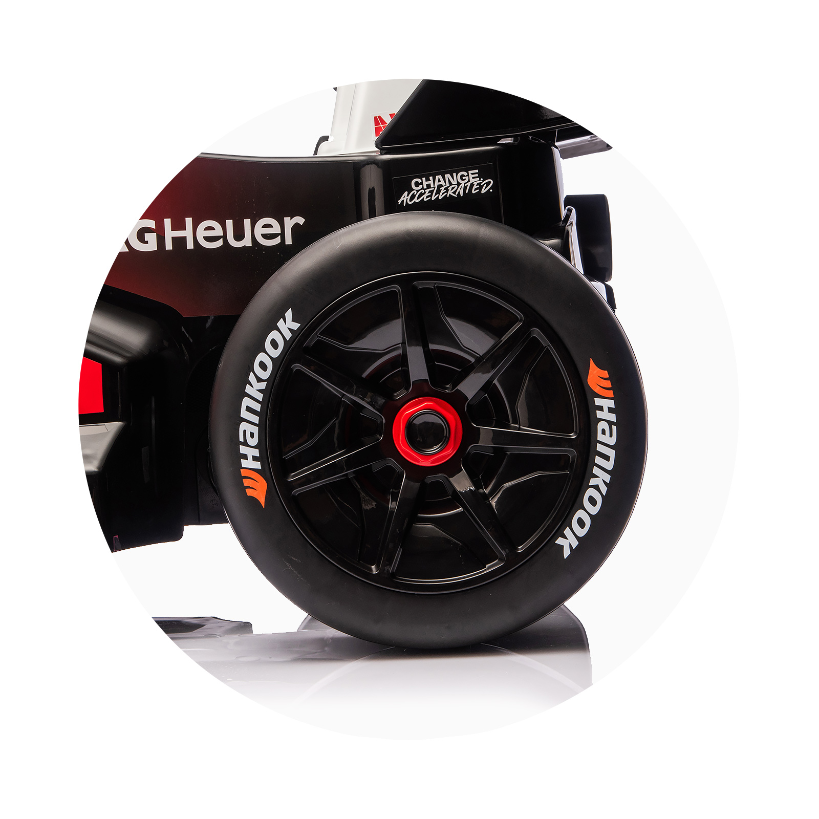 Electric car Formula E Porsche red