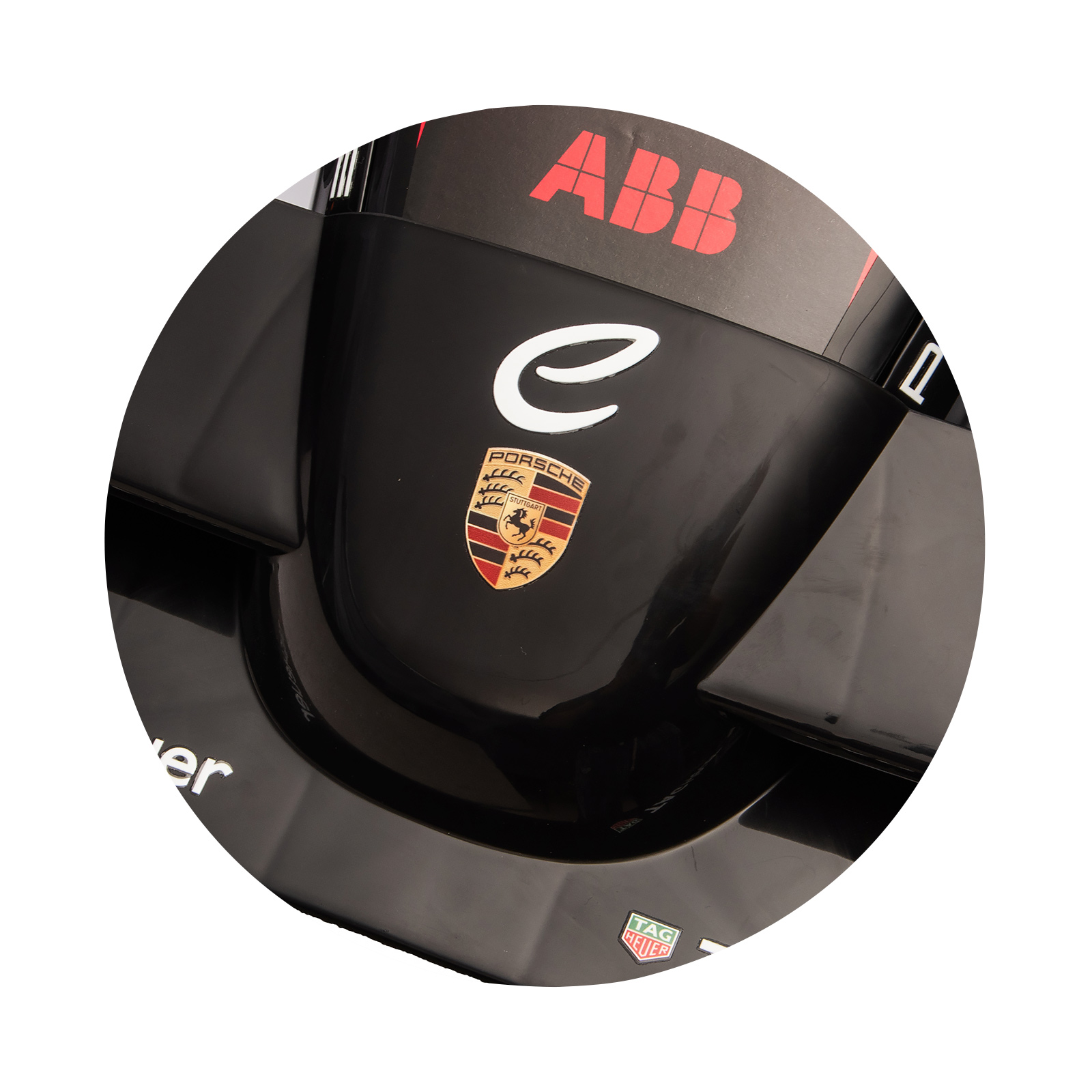 Electric car Formula E Porsche red