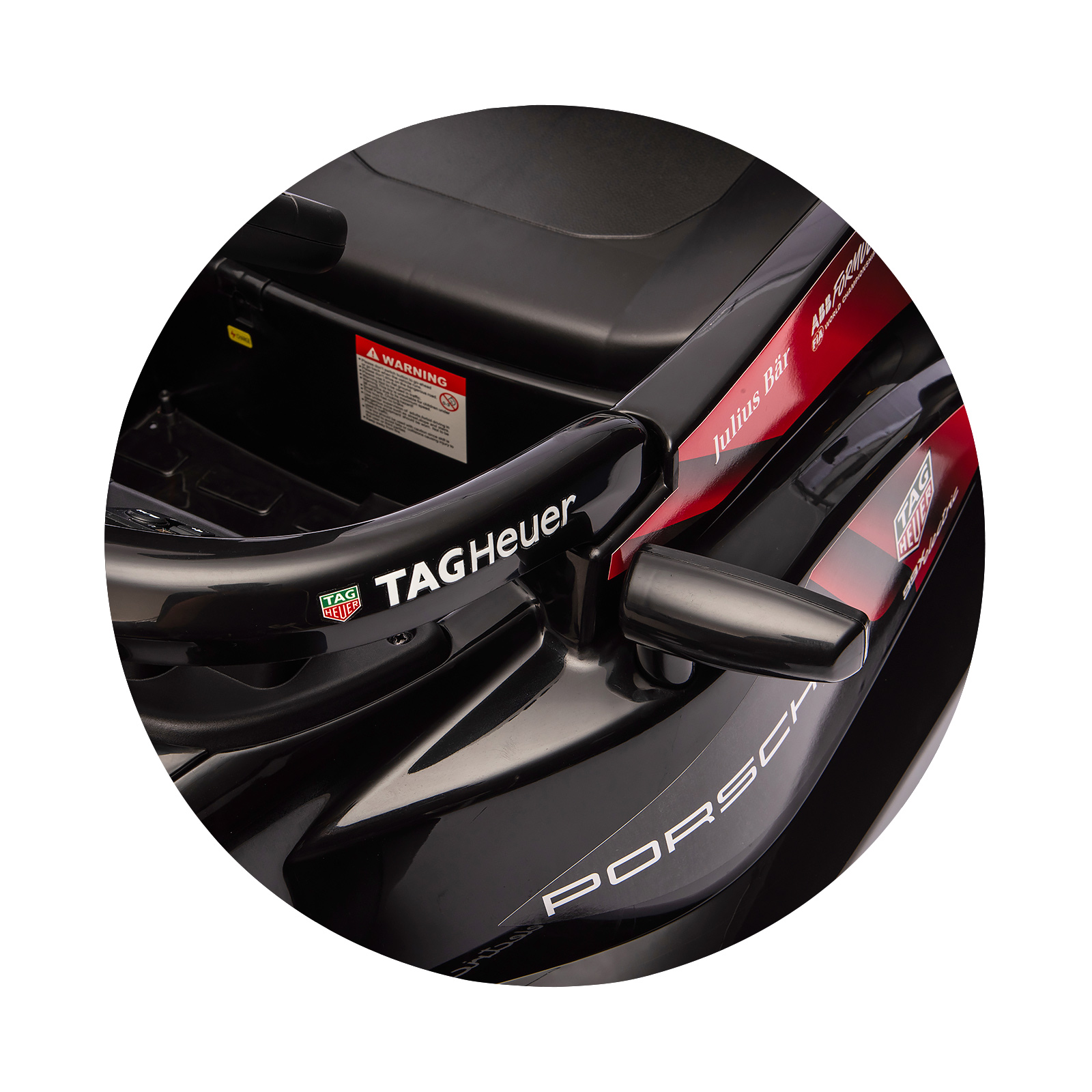 Electric car Formula E Porsche red