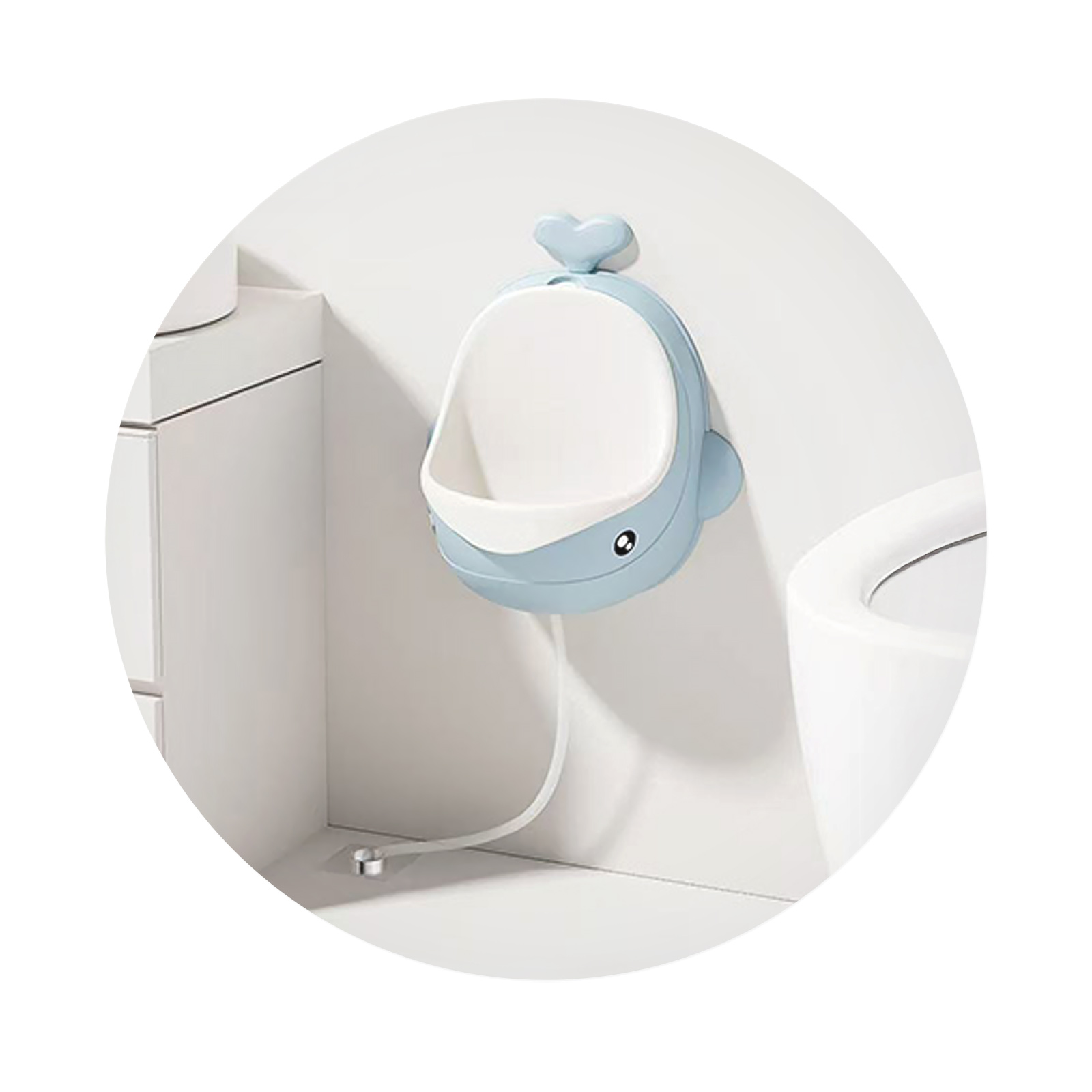 Гърне /писоар за момченца Китче- синьо