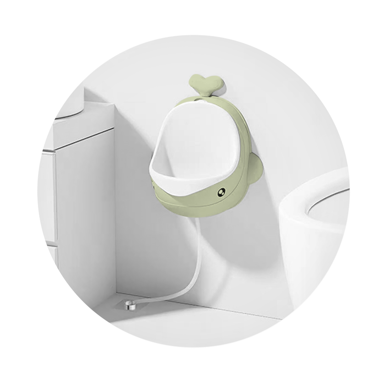 Гърне /писоар за момченца Китче- зелено